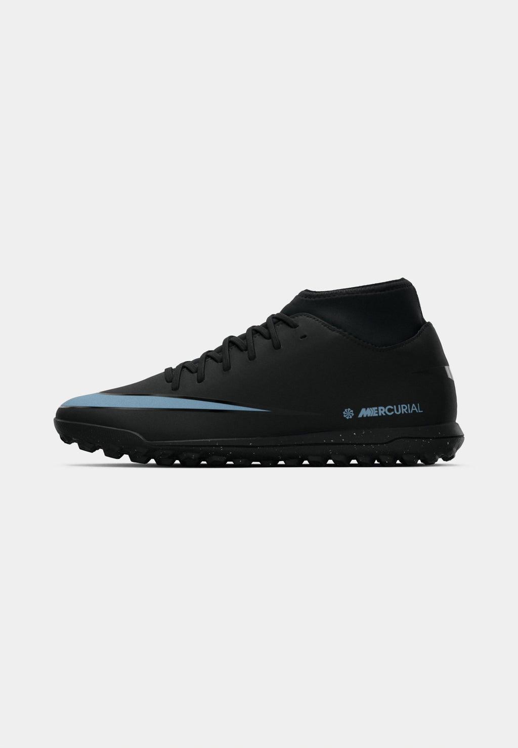 10 CLUB TF - Turf football boots - black/ice blue
