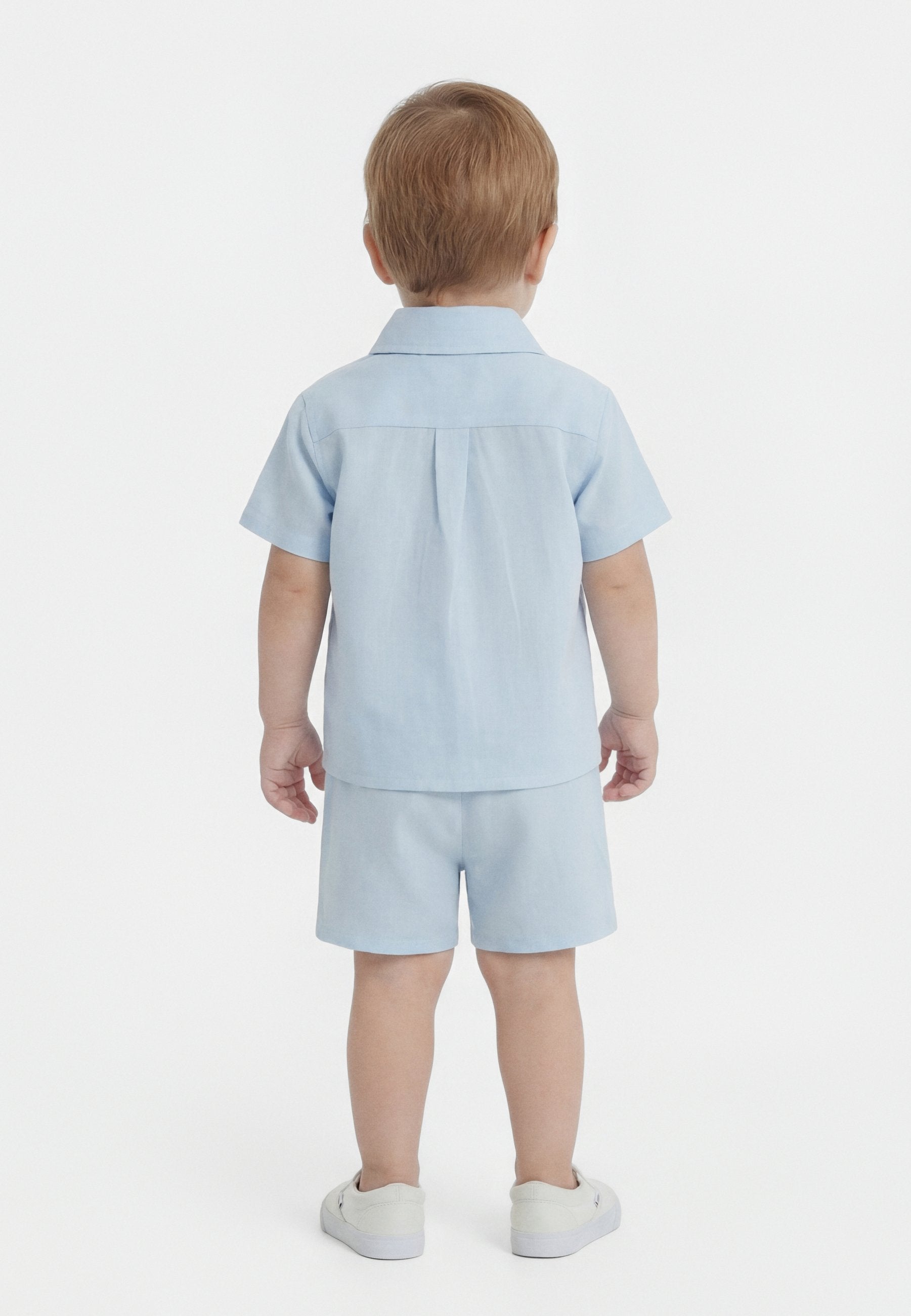 WOVEN SET UNISEX - Button-down blouse - breezy blue