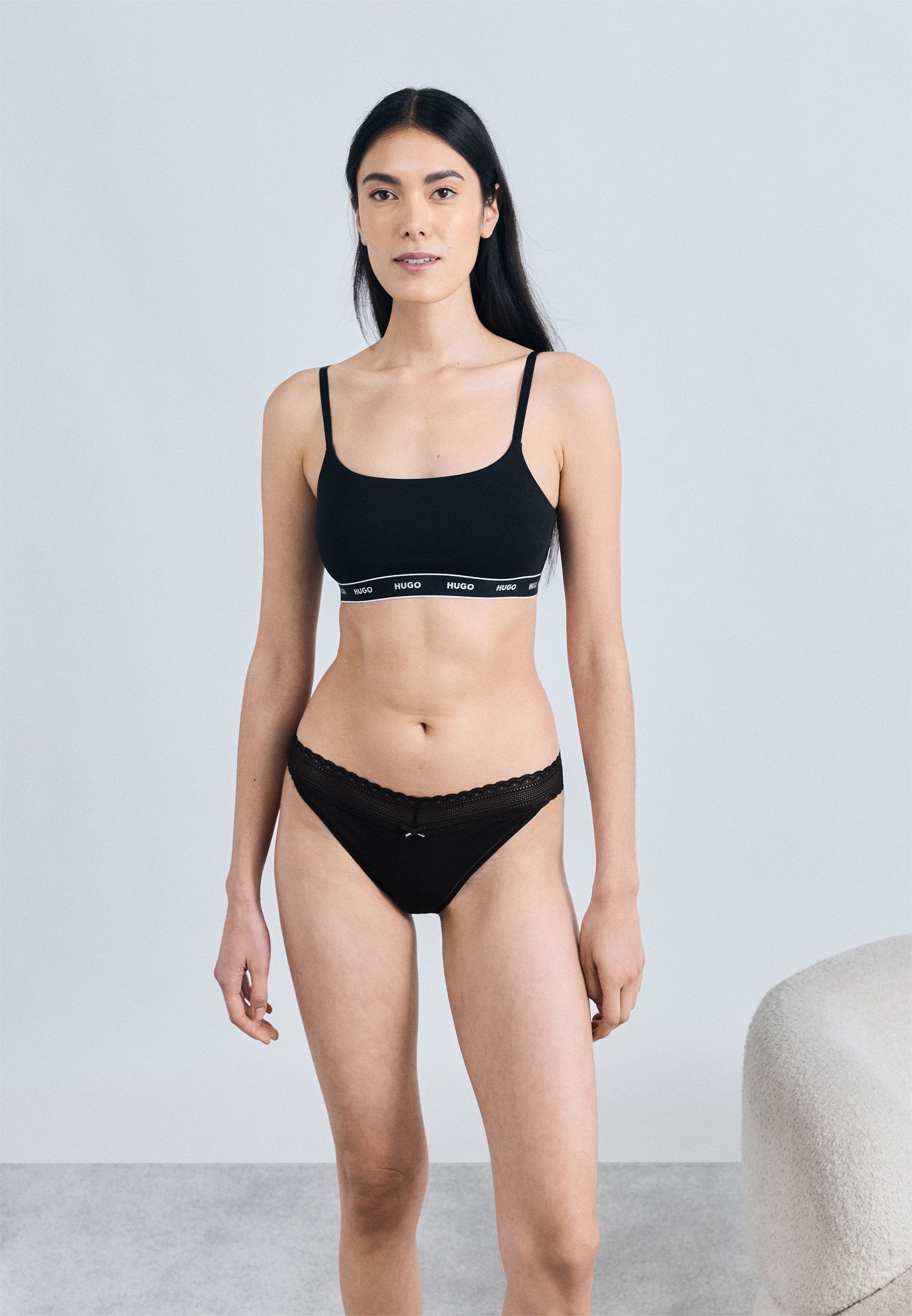 TRIPLET BRIEF 3 PACK - Briefs - black/white/rose