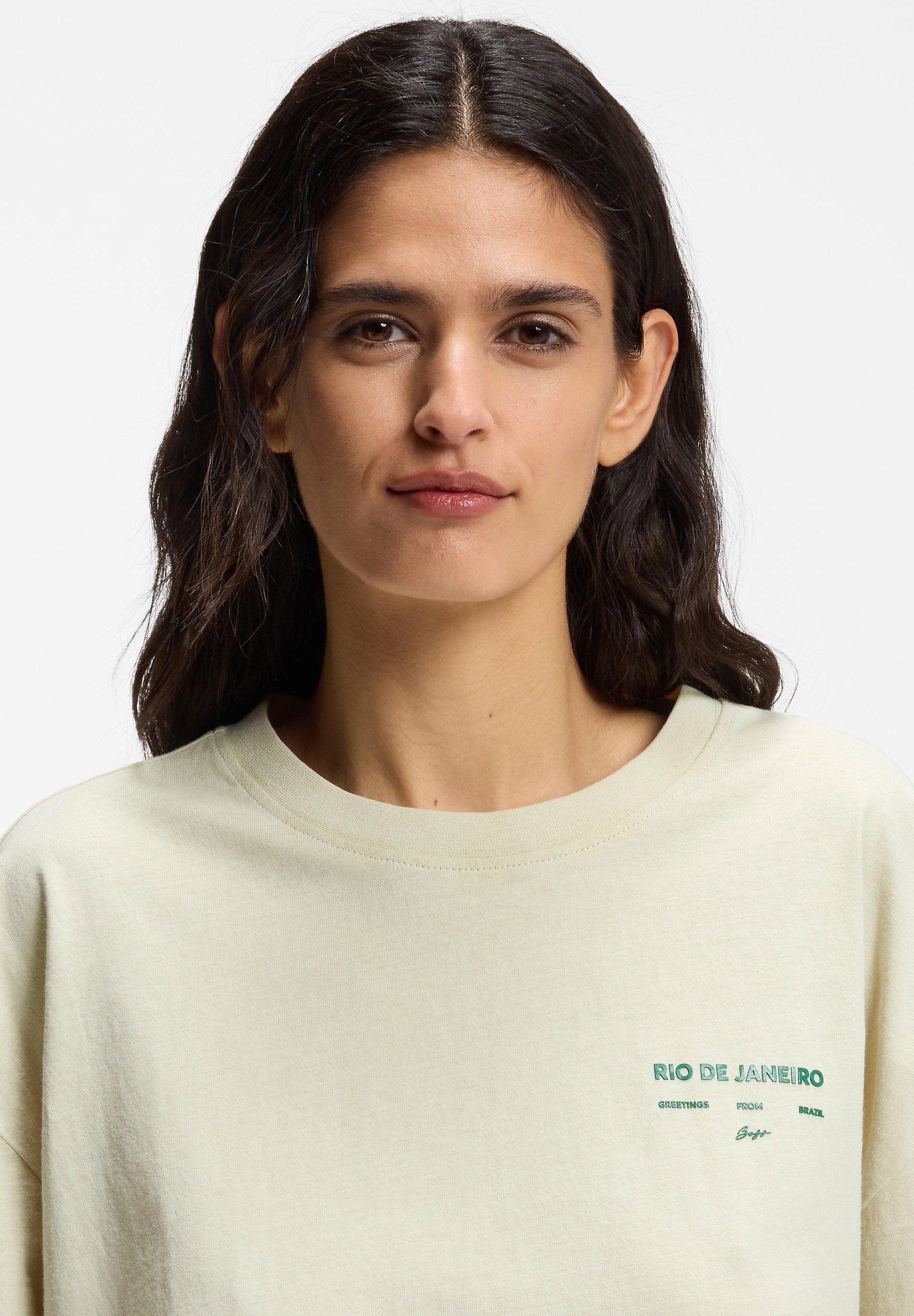 EBOYS - Print T-shirt - open green
