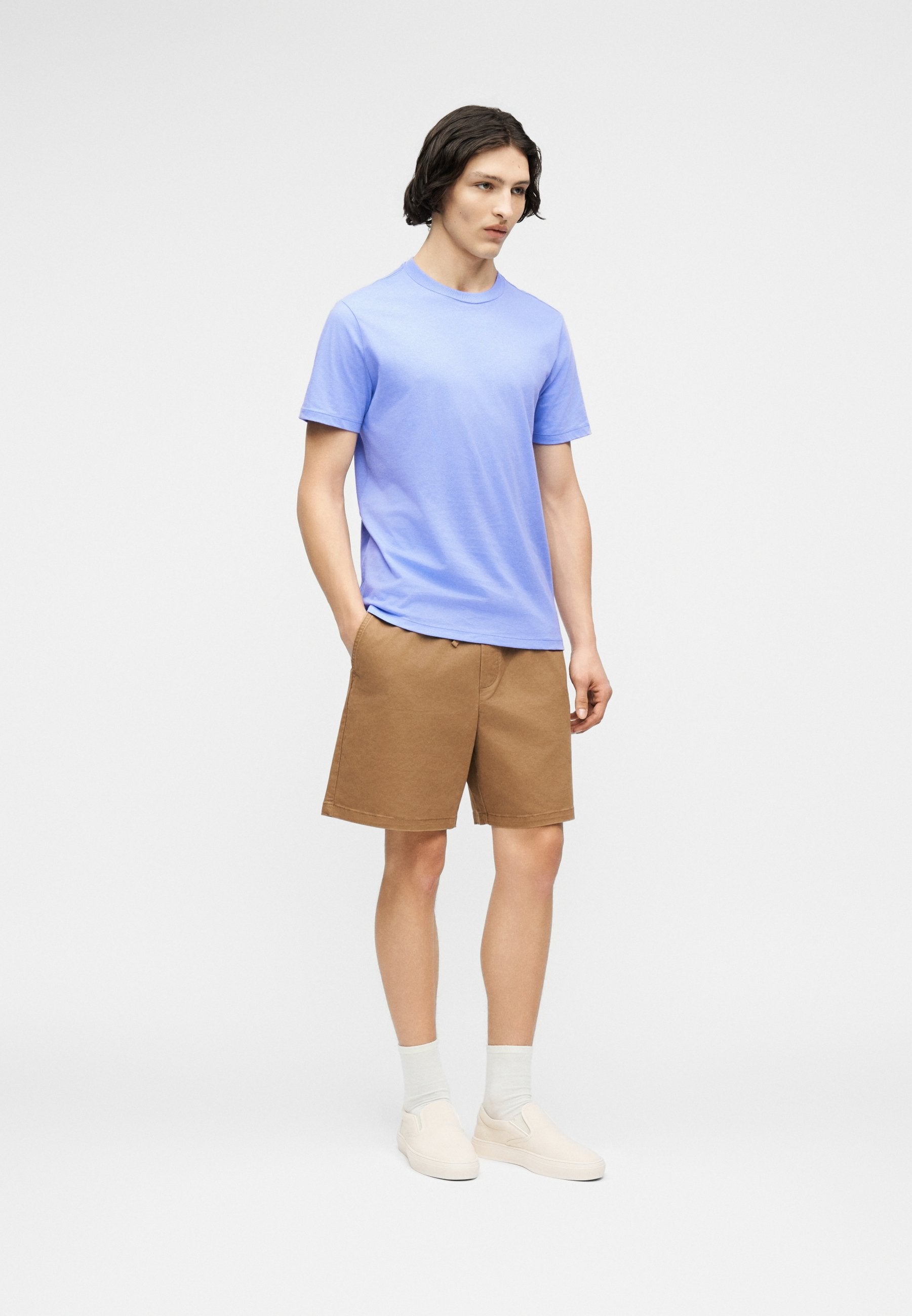 EVERYDAY SOFT CREW  - Basic T-shirt - pale periwinkle