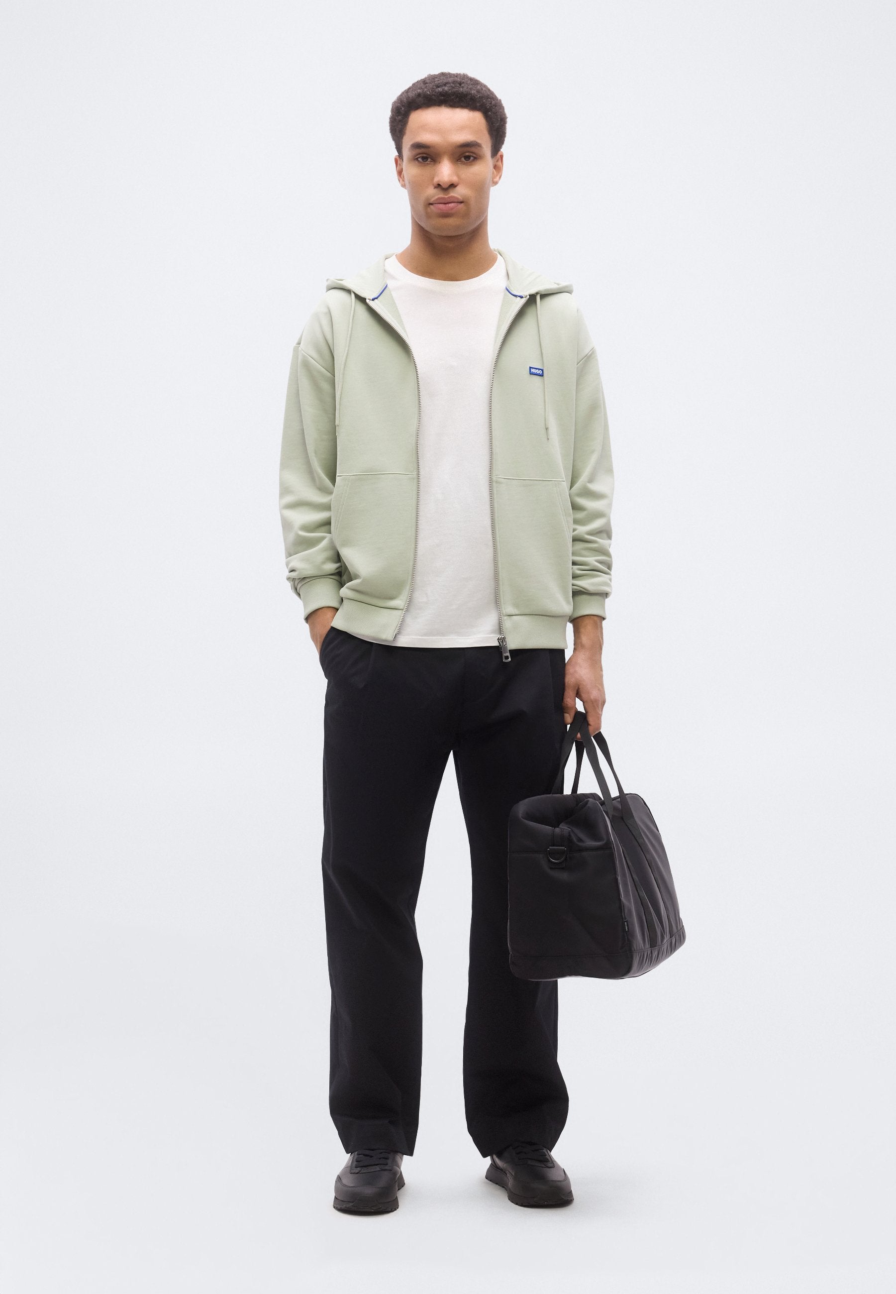 NADARASI - Zip-up sweatshirt - open green
