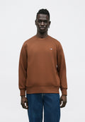 REG  SHIELD C NECK - Sweatshirt - mahogany brown