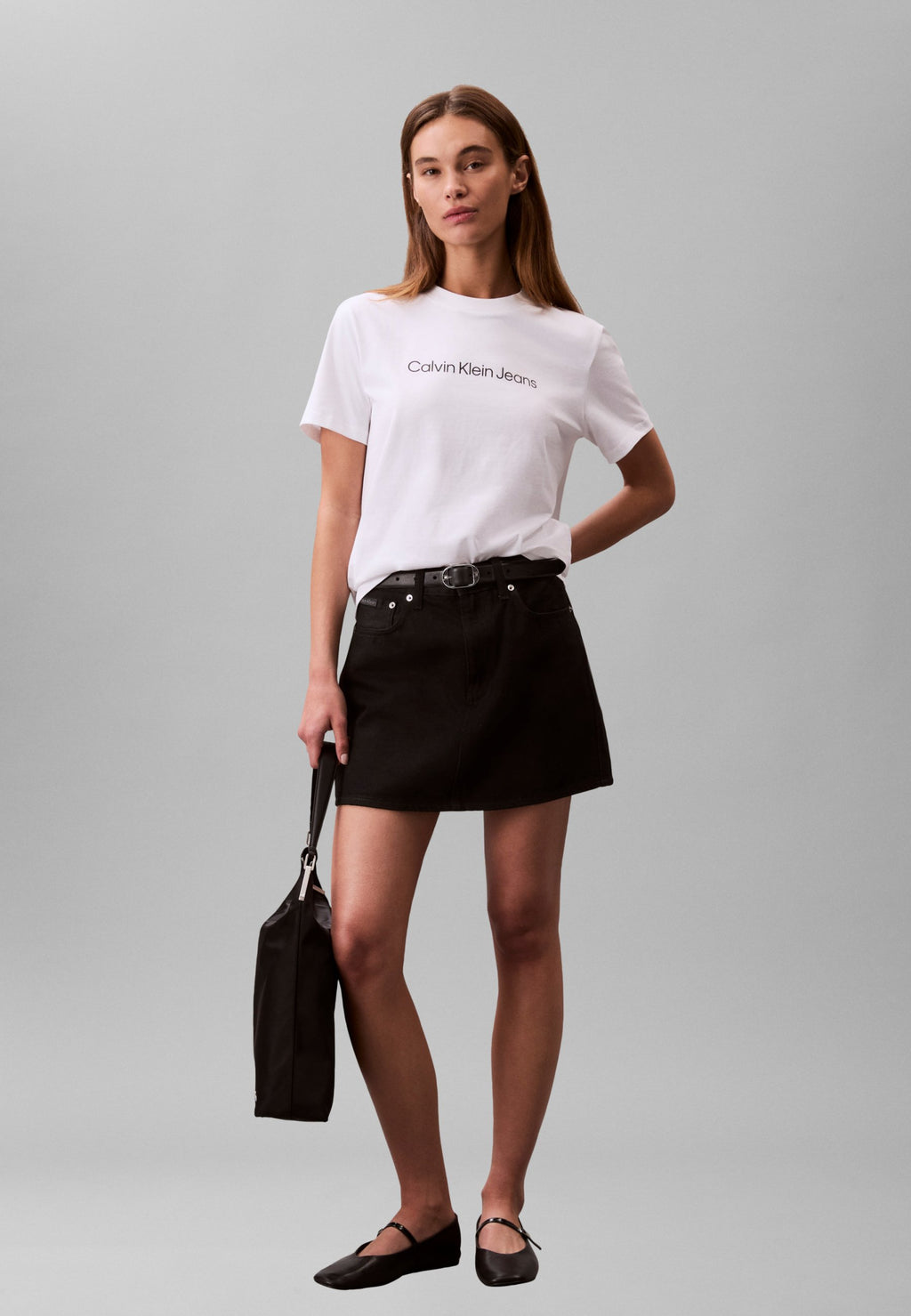 LOGO CLASSIC TEE - Print T-shirt - brilliant white