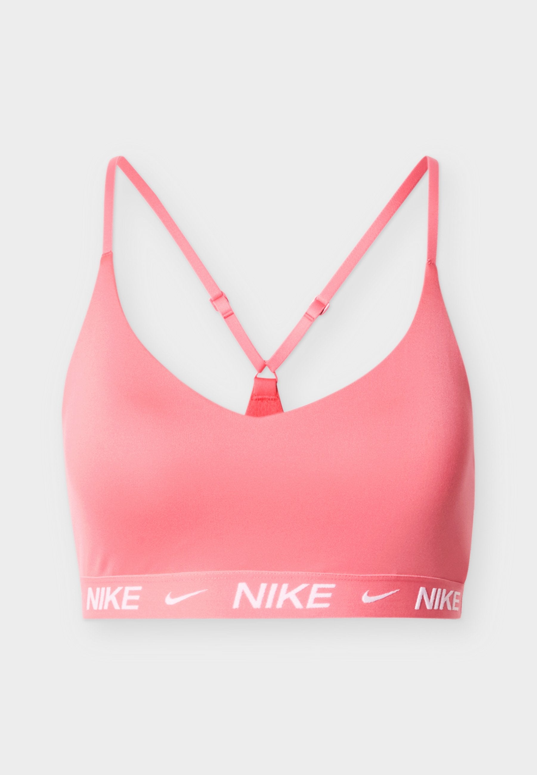 INDY BRA - Light support sports bra - sea coral/white