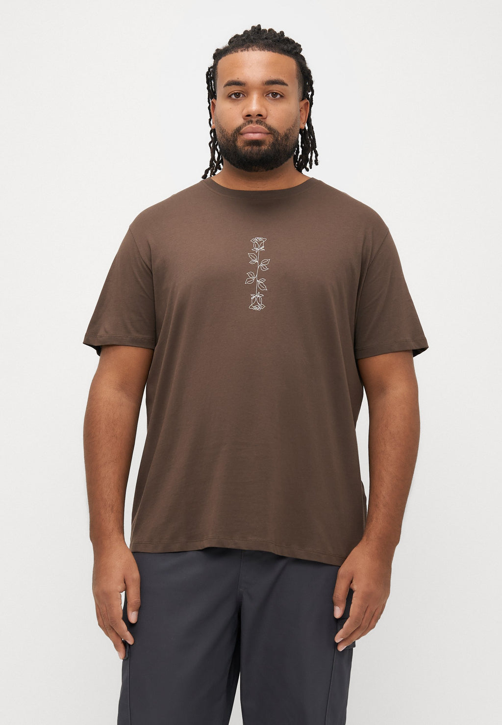 JJWOLFIE TEE CREW NECK 5 PACK - Print T-shirt - chocolate brown/white/moonbeam/black