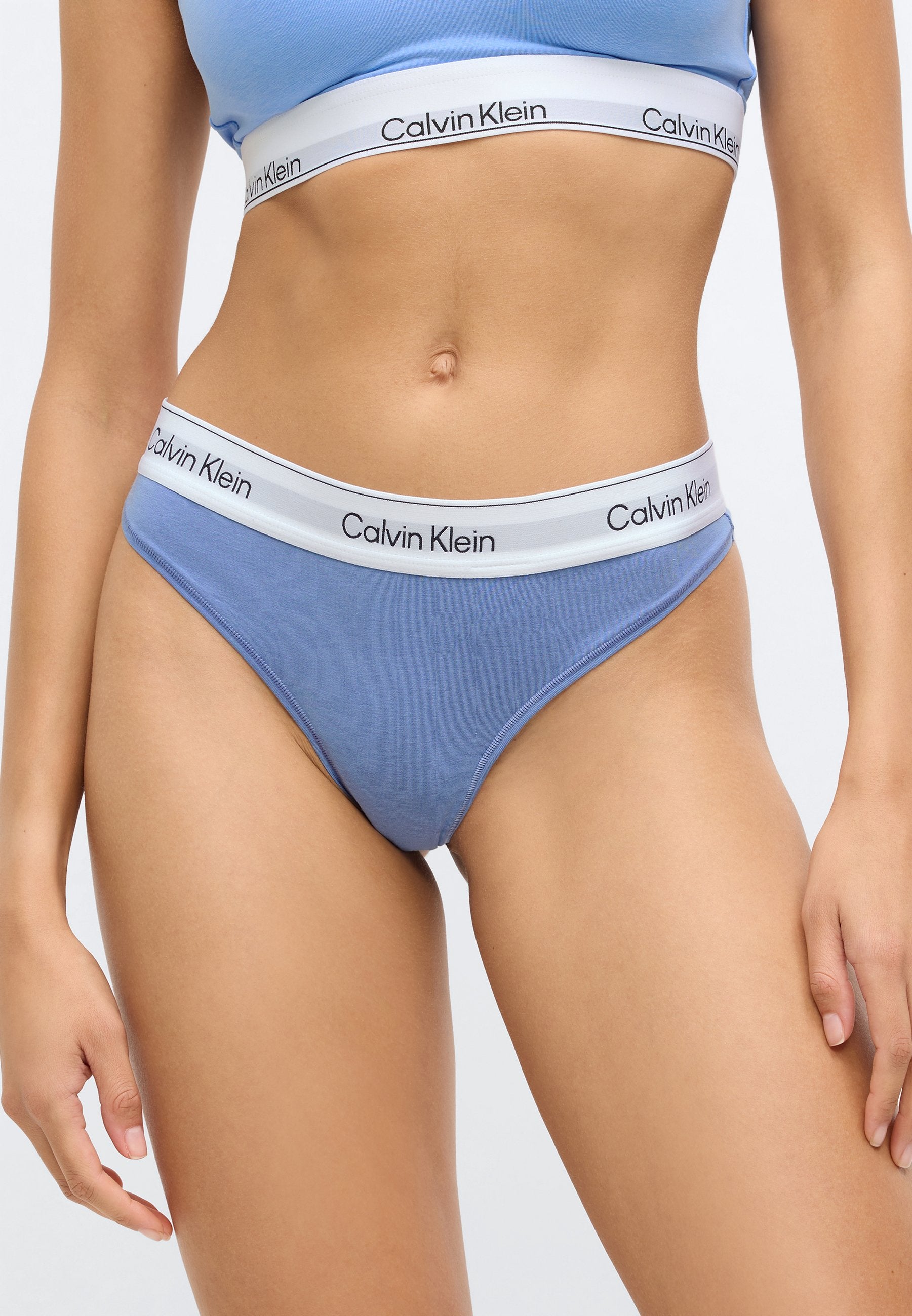 THONG 2 PACK - Thong - black/blue tulip