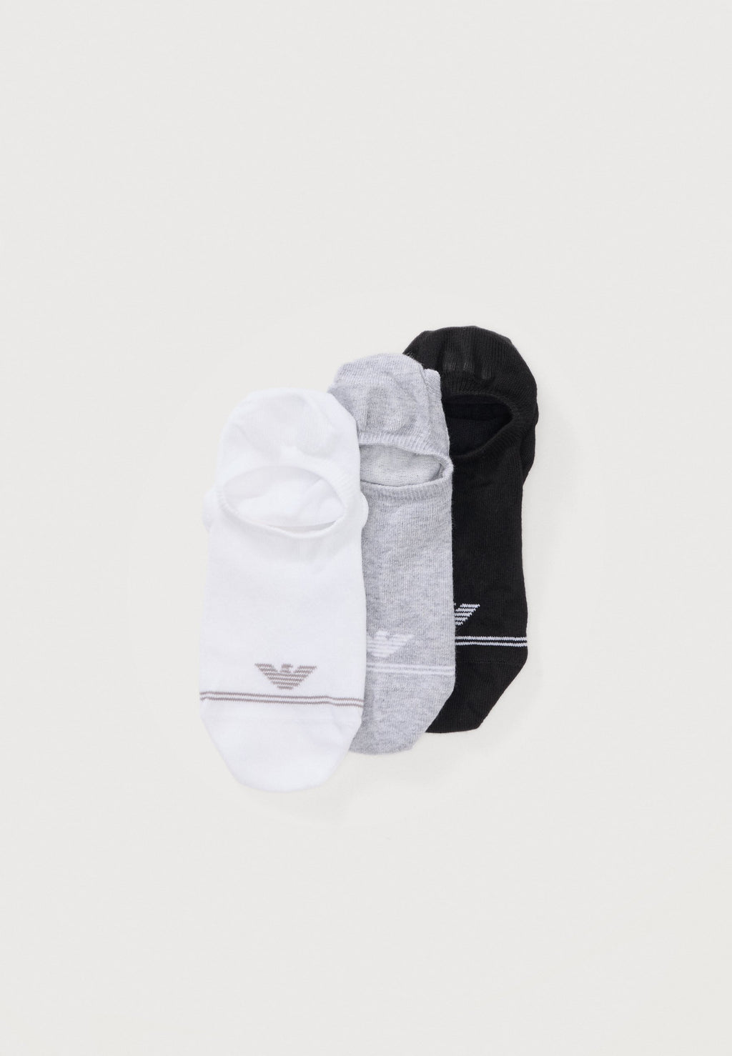 FOOTIE 3 PACK - Socks - black/grey/white