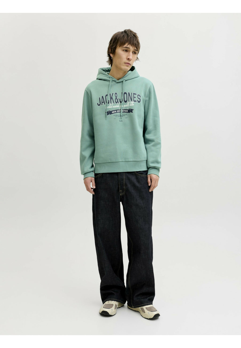 Logo - Hoodie - mineral blue