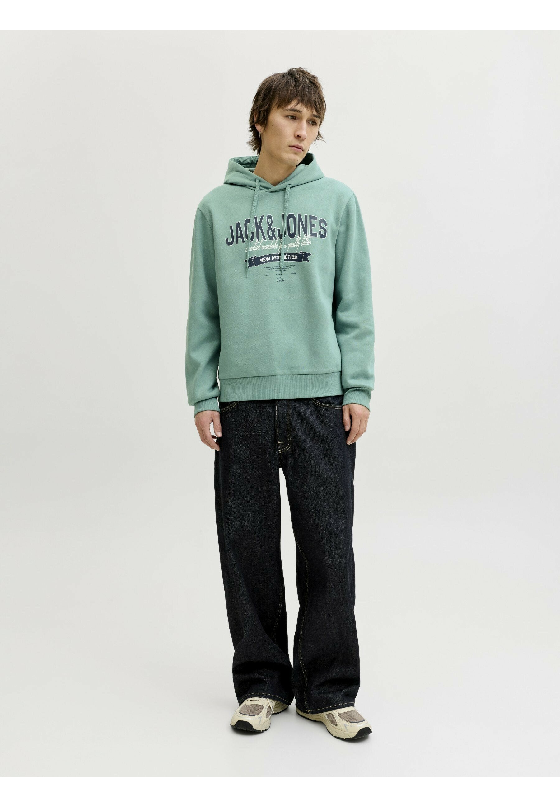 Logo - Hoodie - mineral blue