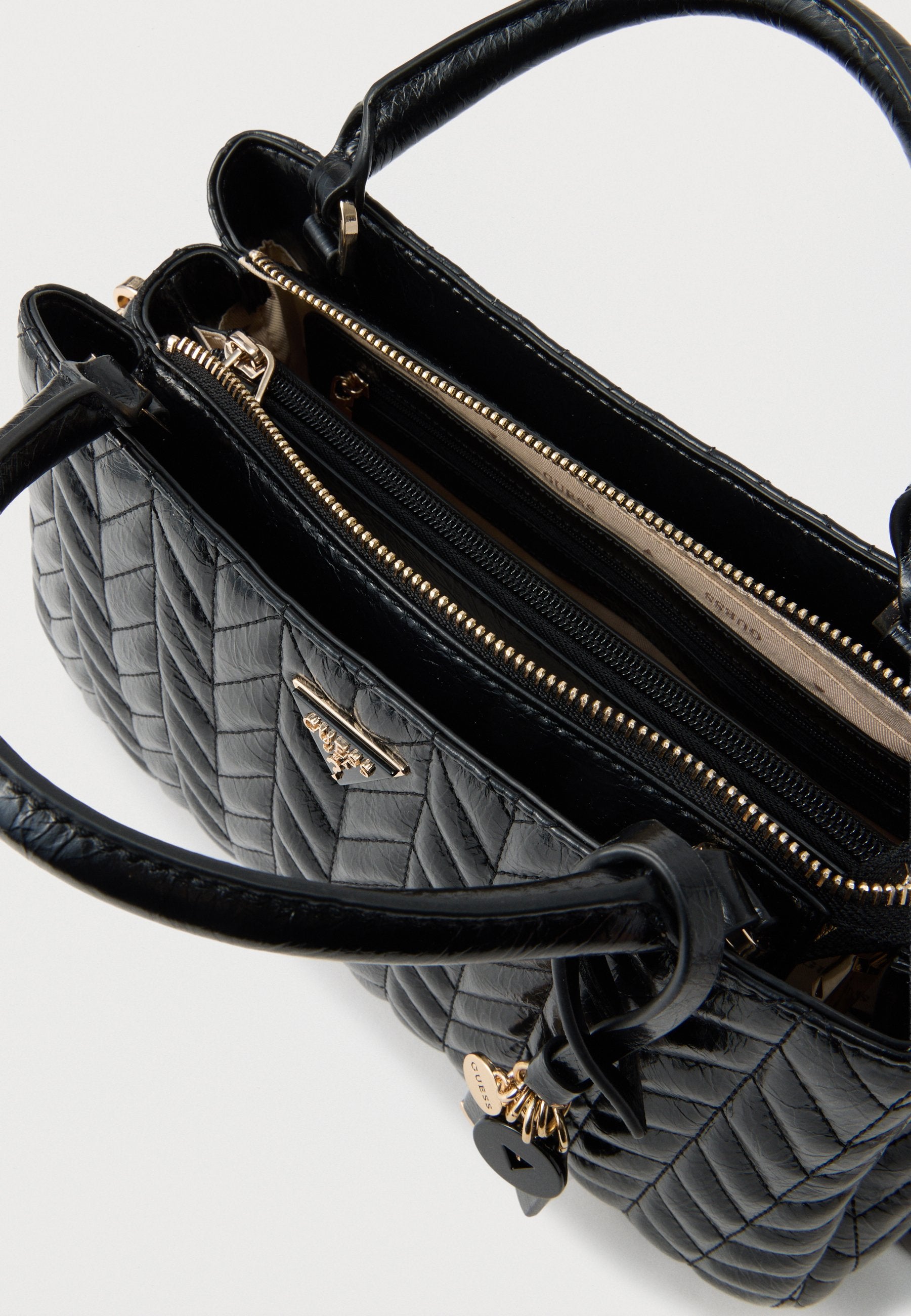 CHERYL TRIPLE COMP SATCHEL - Handbag - black