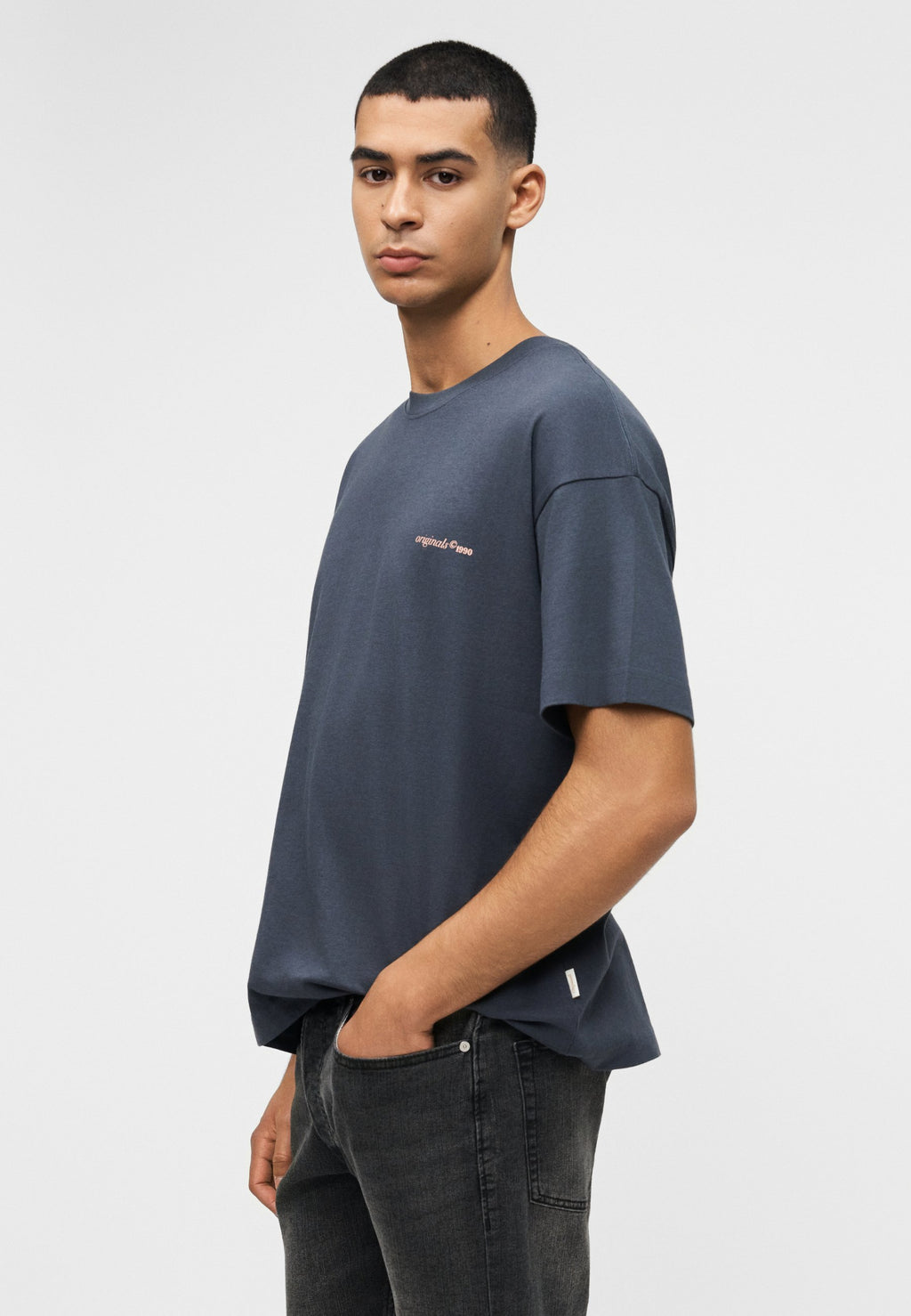 JJIRICK JJORIGINAL - Denim shorts - black denim