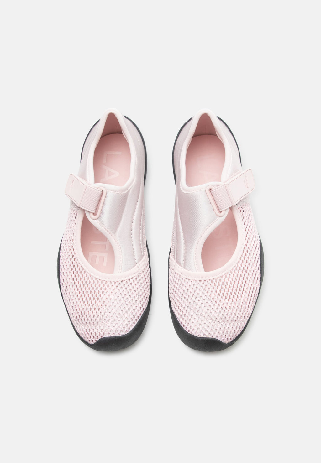 LOW MYSTERE 1262 - Ankle strap ballet pumps - light pink/black