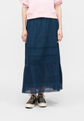 INSERT  - Maxi skirt - medium indigo