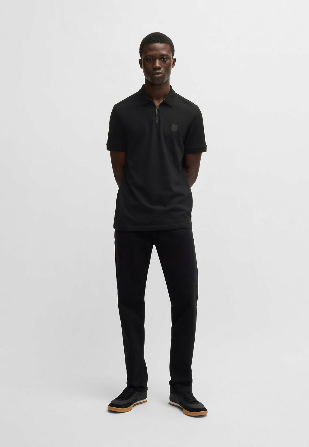 PASSERZIP - Polo shirt - black one