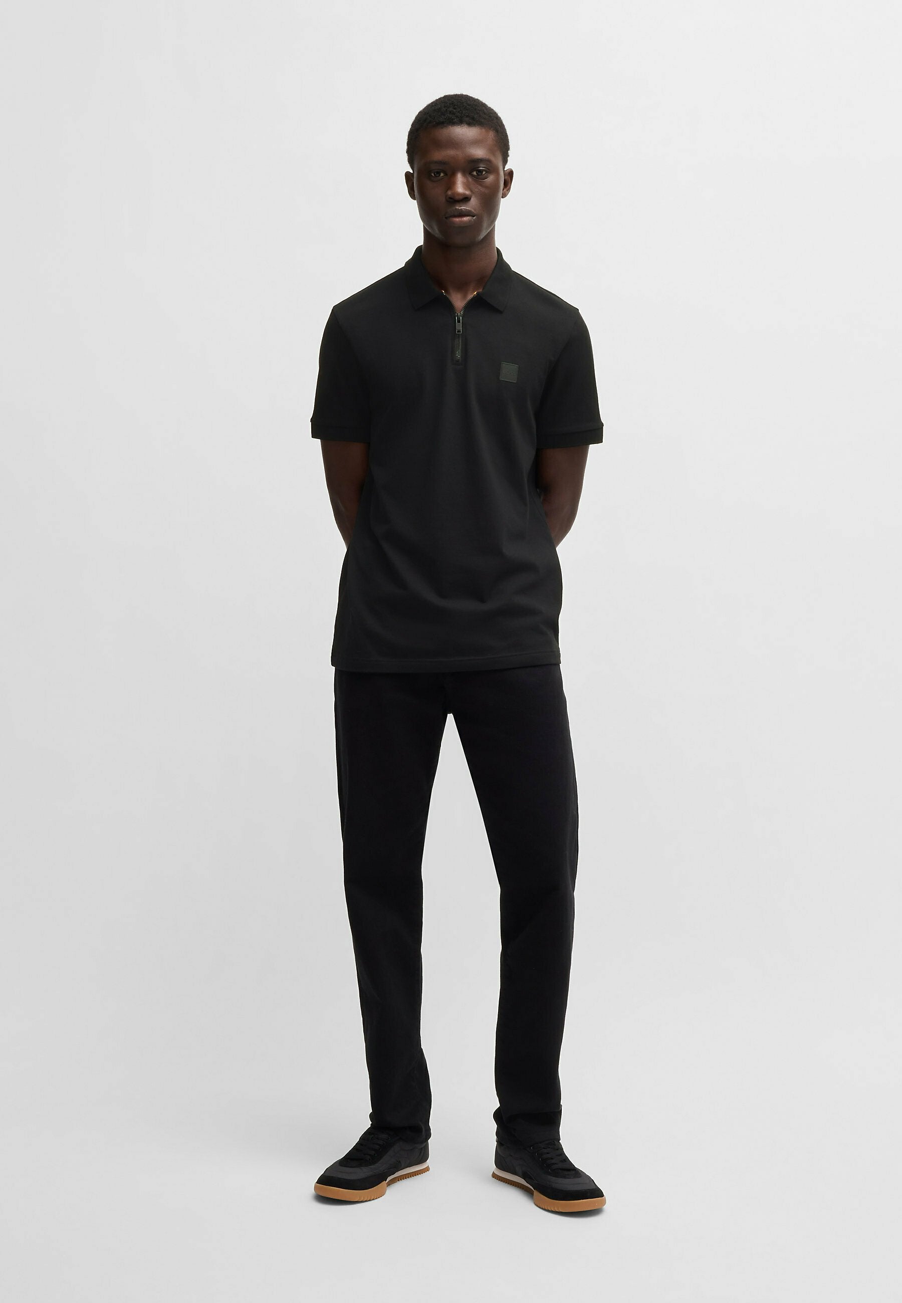 PASSERZIP - Polo shirt - black one