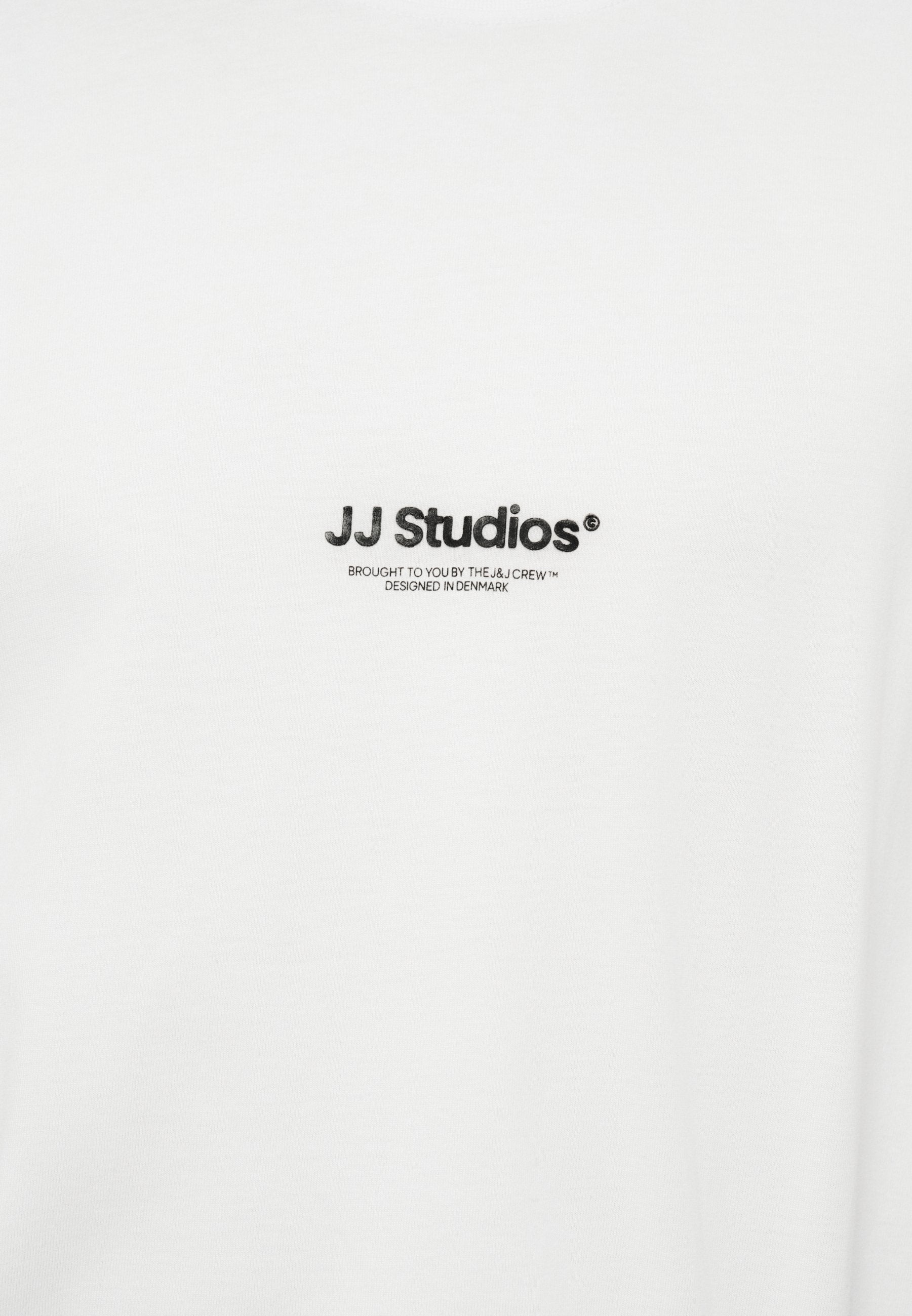 JJESOHO TEE SS CREW NECK NOOS - Print T-shirt - white