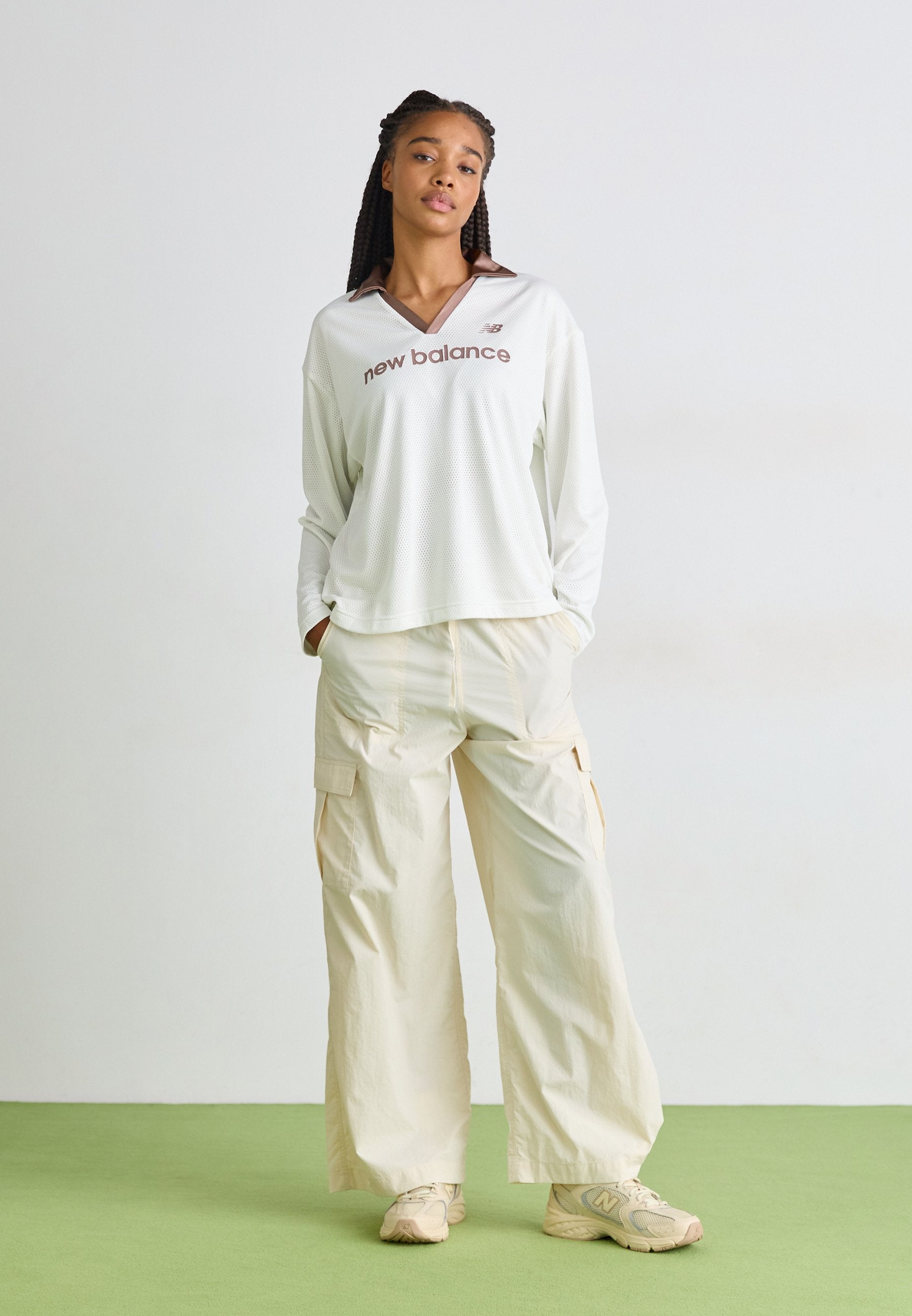 WOVEN PANT - Cargo trousers - beige