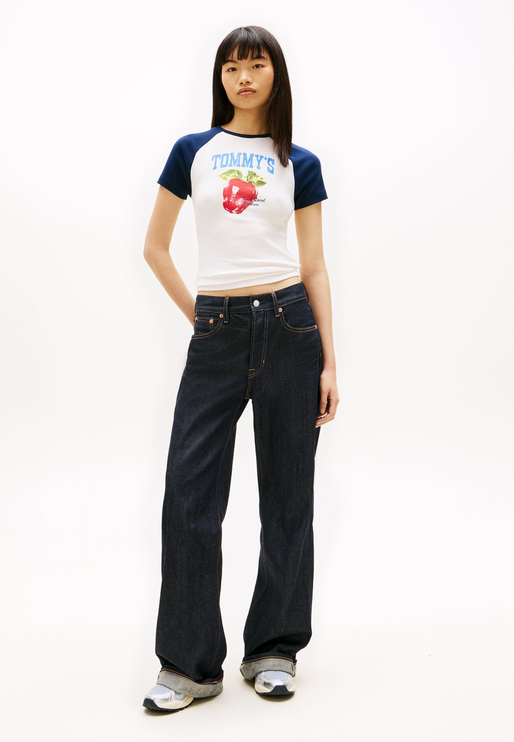 GRAPHIC SLIM RAGLAN T-SHIRT - Print T-shirt - ancient white