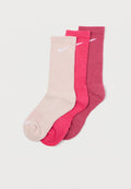 EVERYDAY PLUS CUSH CREW UNISEX 3 PACK - Sports socks - sweet beet/silt red/rush pink/white