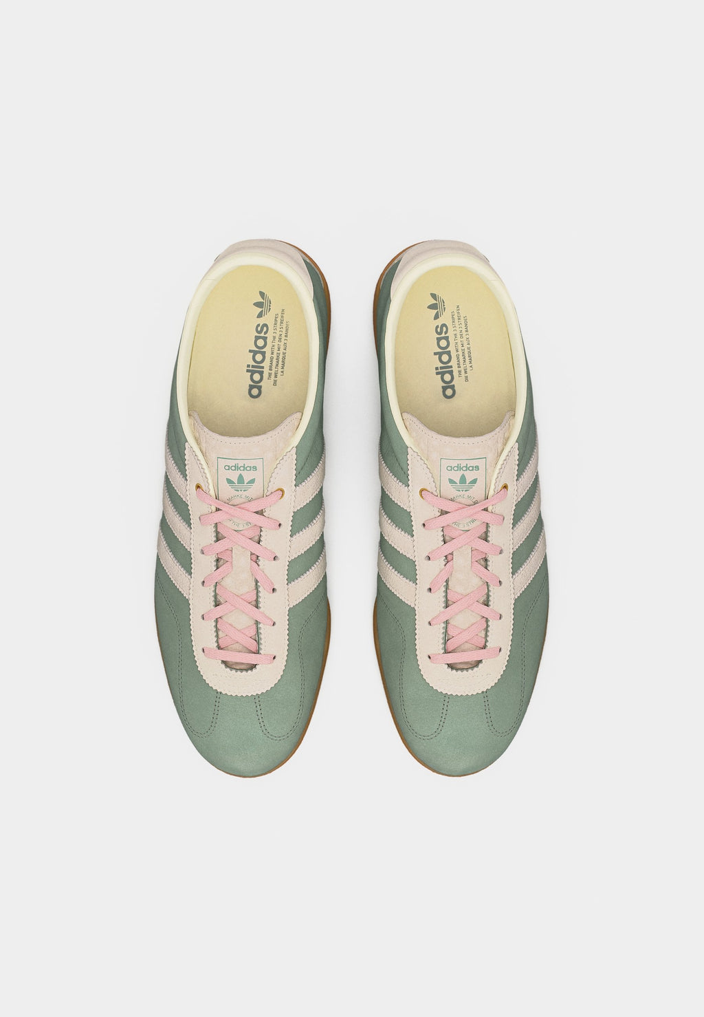 GAZELLE PRO - Trainers - silver-coloured green/footwear white/off white