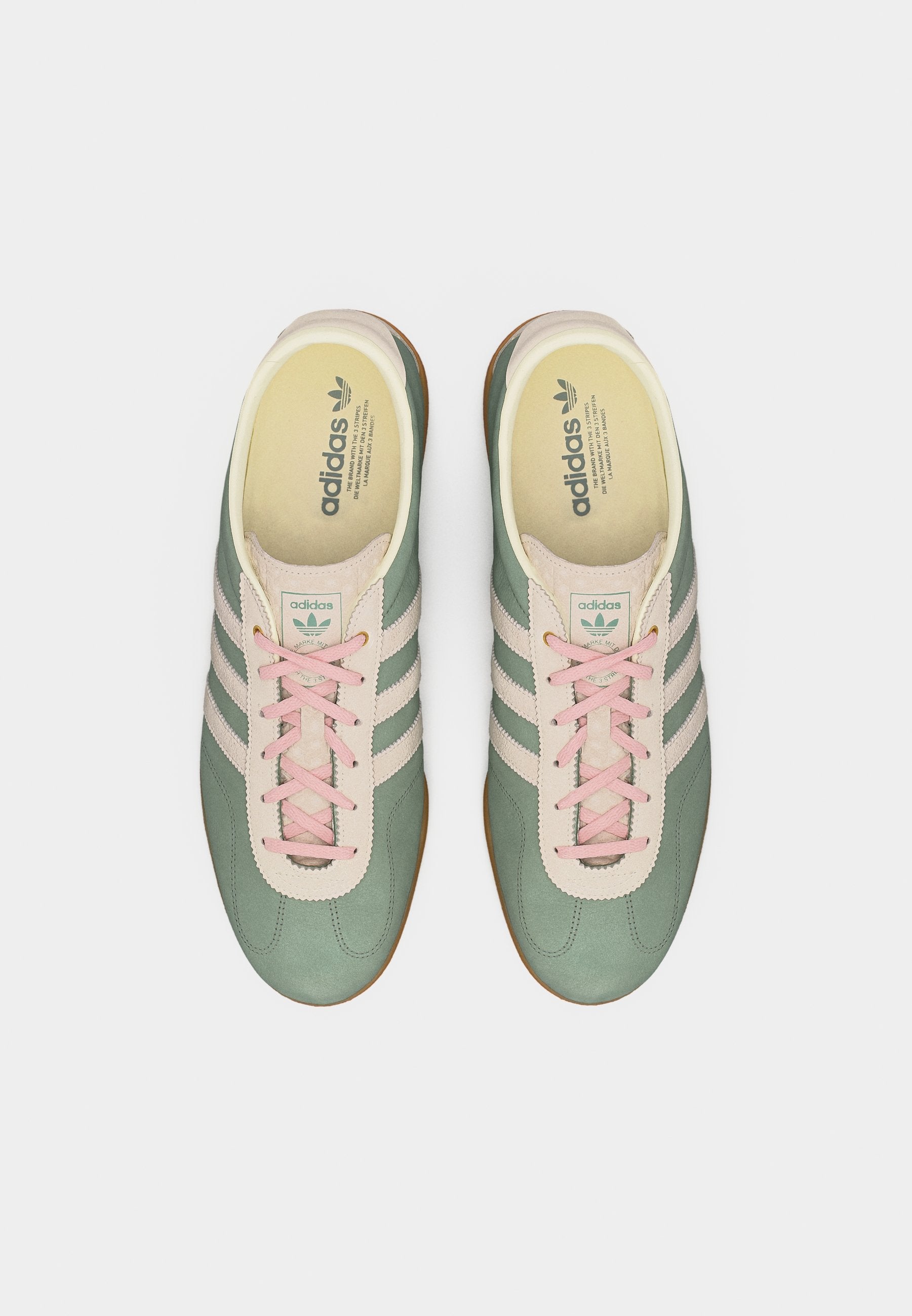 GAZELLE PRO - Trainers - silver-coloured green/footwear white/off white
