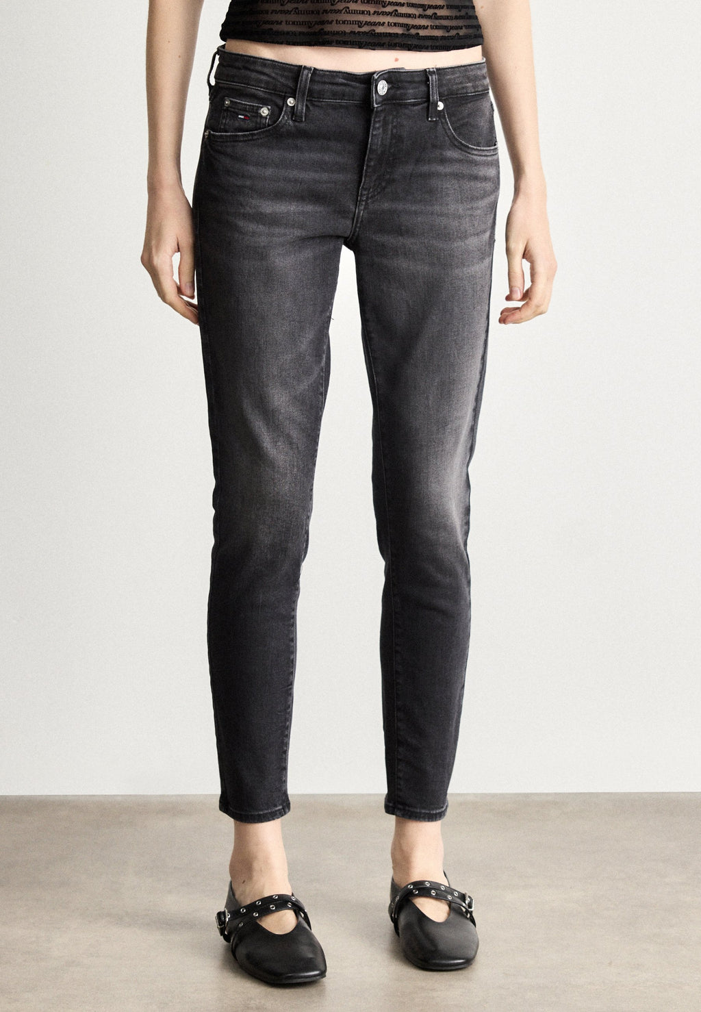 SOPHIE - Dar Paça Jean - siyah denim