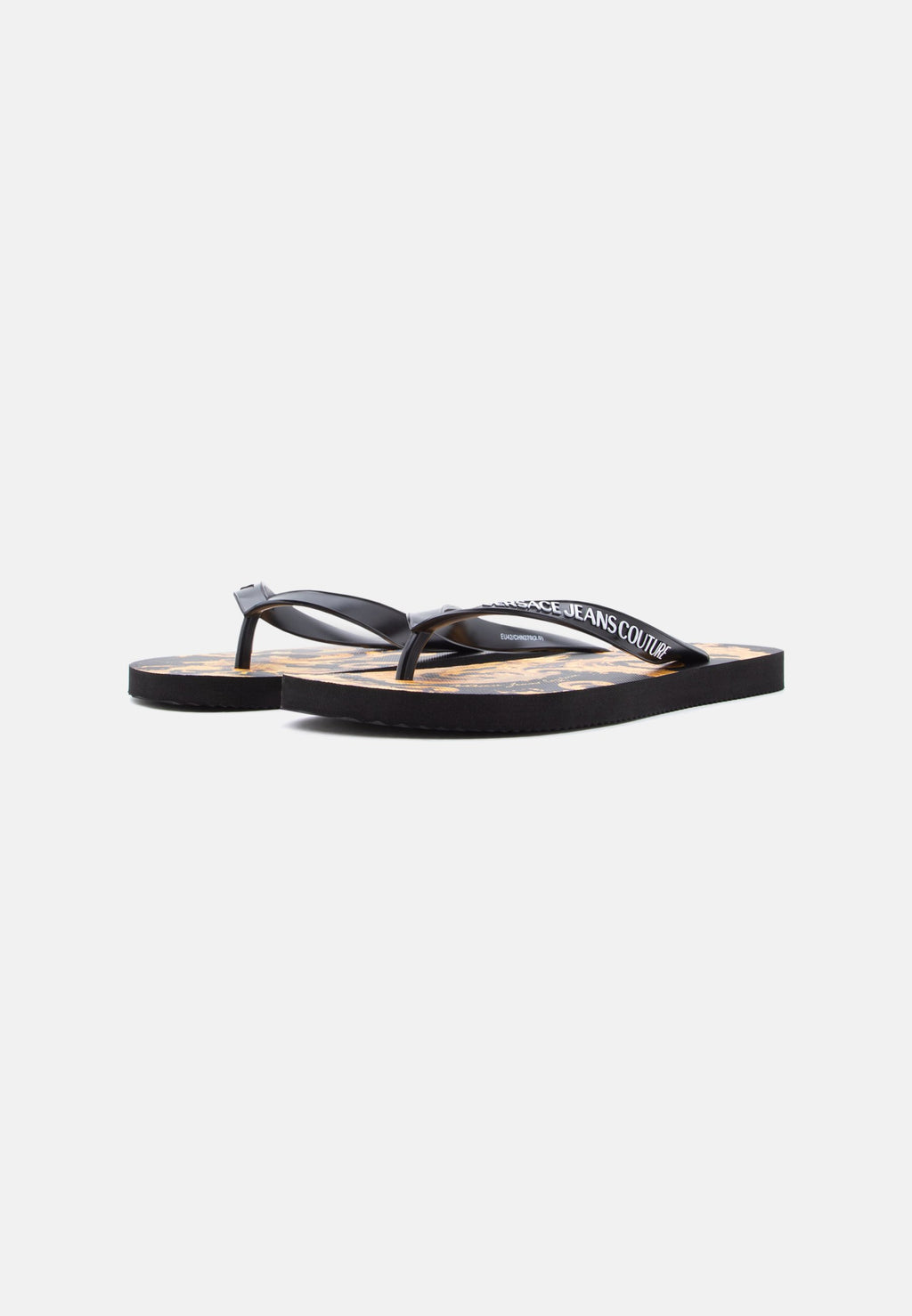 FONDO - T-bar sandals - black/gold-coloured