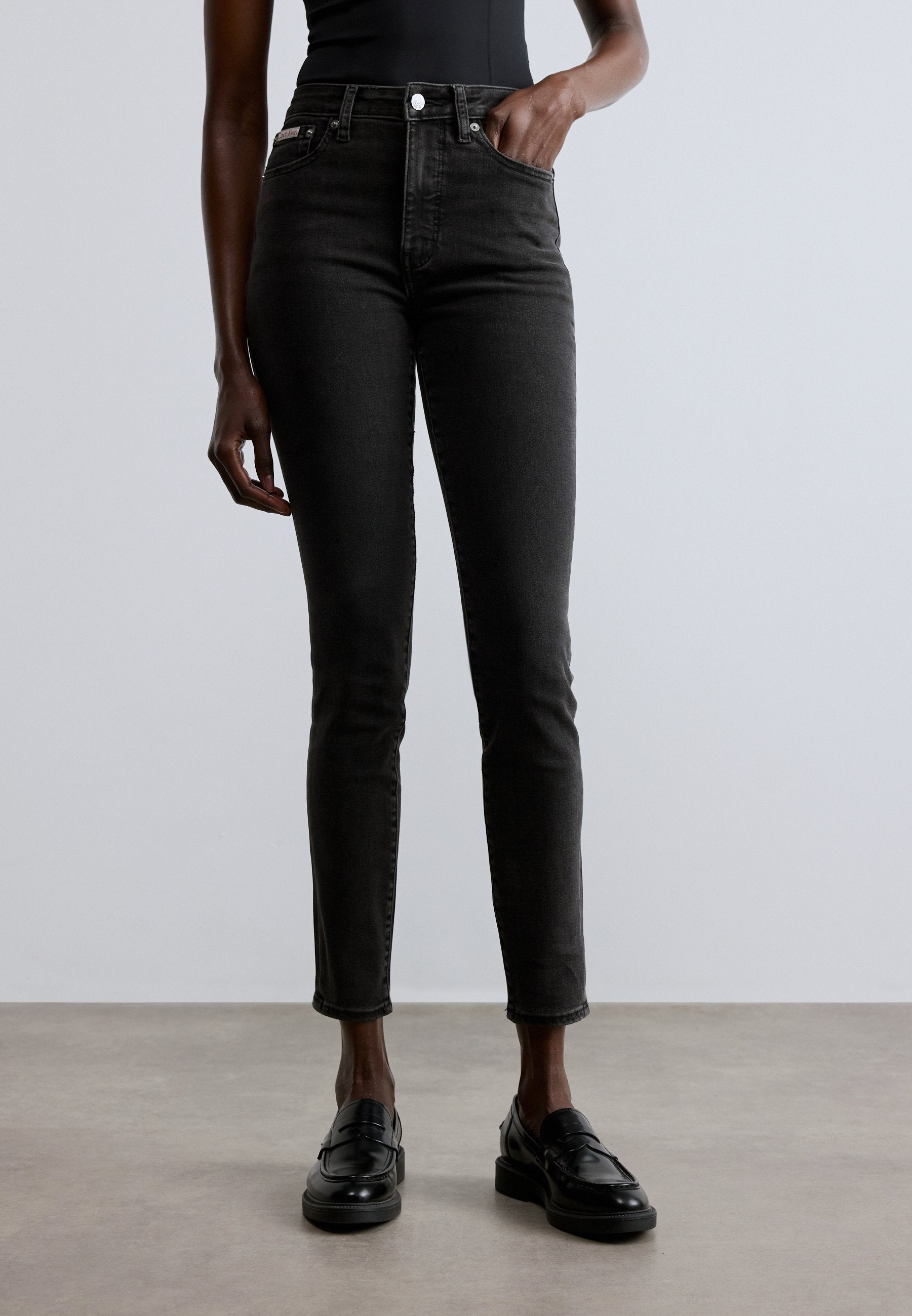 HIGH RISE SKINNY - Jeans Skinny Fit - essential black