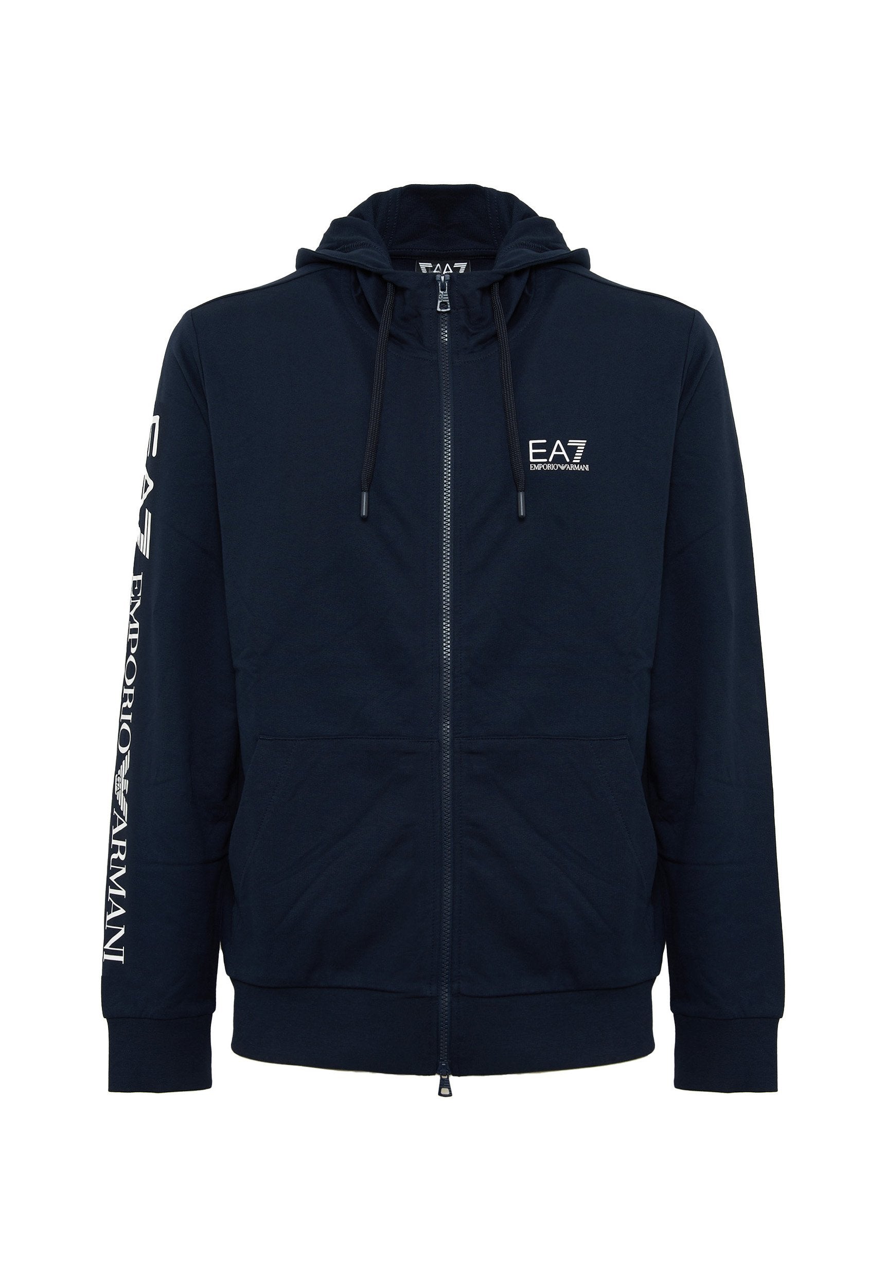 CON CAPPUCCIO UNISEX - Zip-up sweatshirt - armani blue