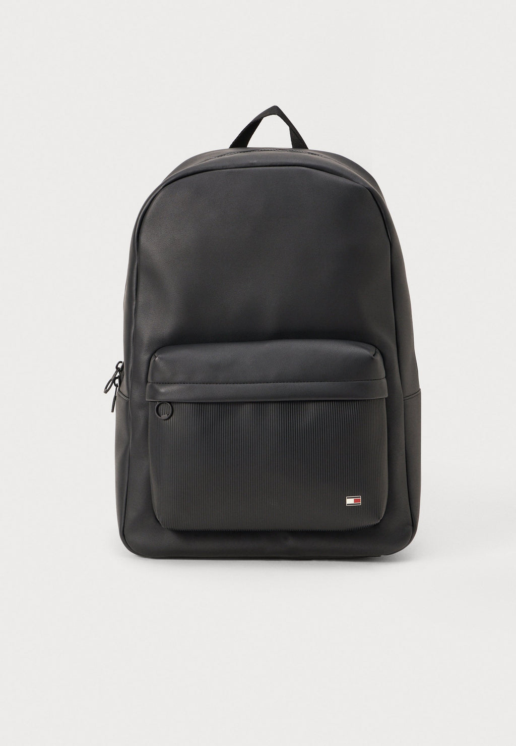 HILFIGER FLAG RIBBED POCKET DOME BACKPACK - Sac à dos - black