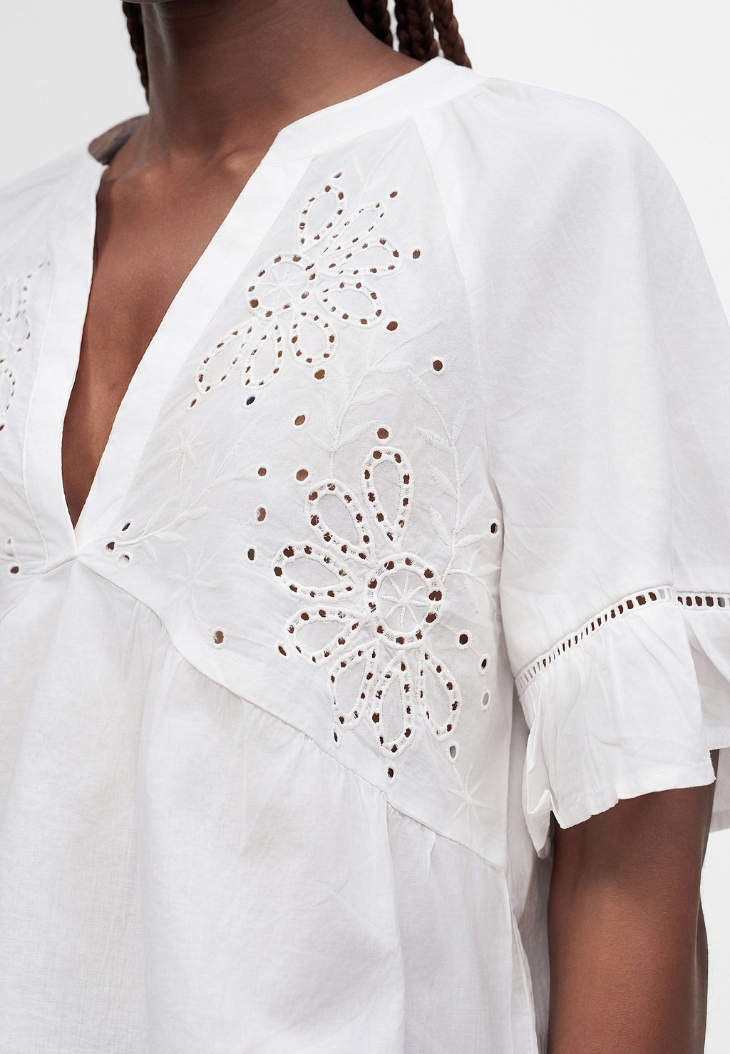 MAY EYELET  - Blouse - fresh white