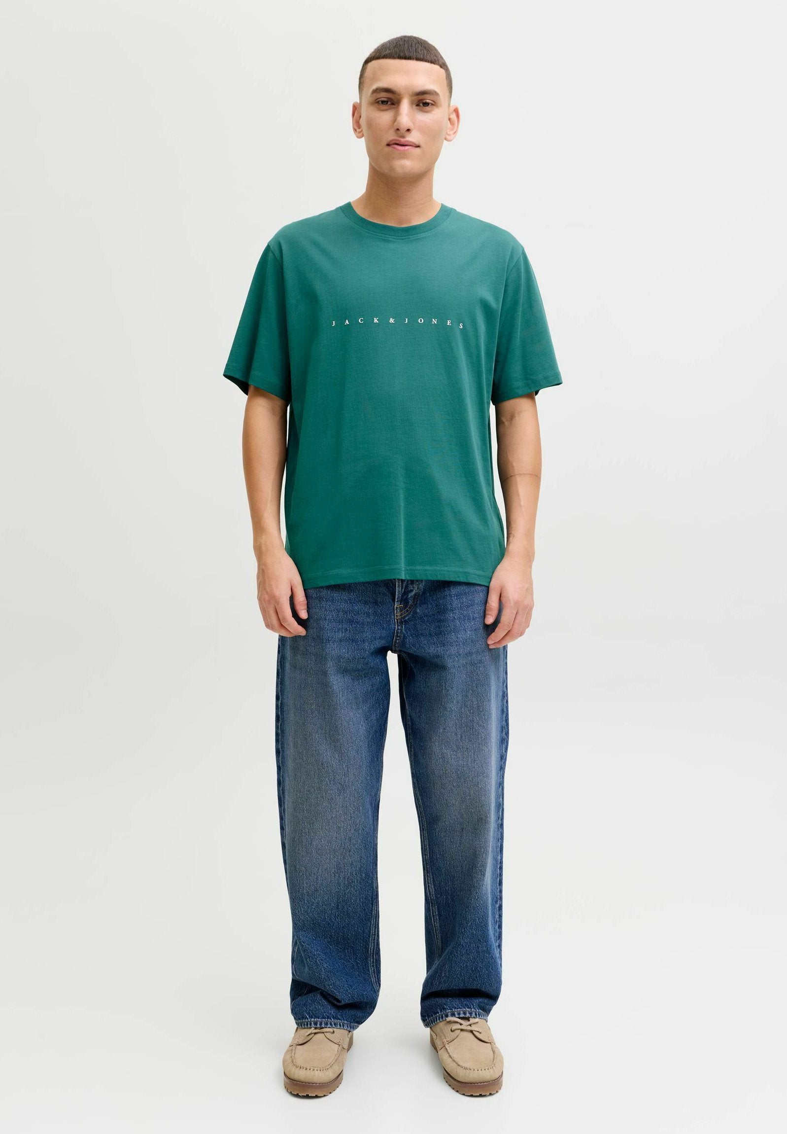 JJESTAR JJ TEE SS NOOS - Print T-shirt - atlantic deep