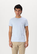 SLIM FIT TEE CORE ESSENTIALS - Basic T-shirt - breezy blue