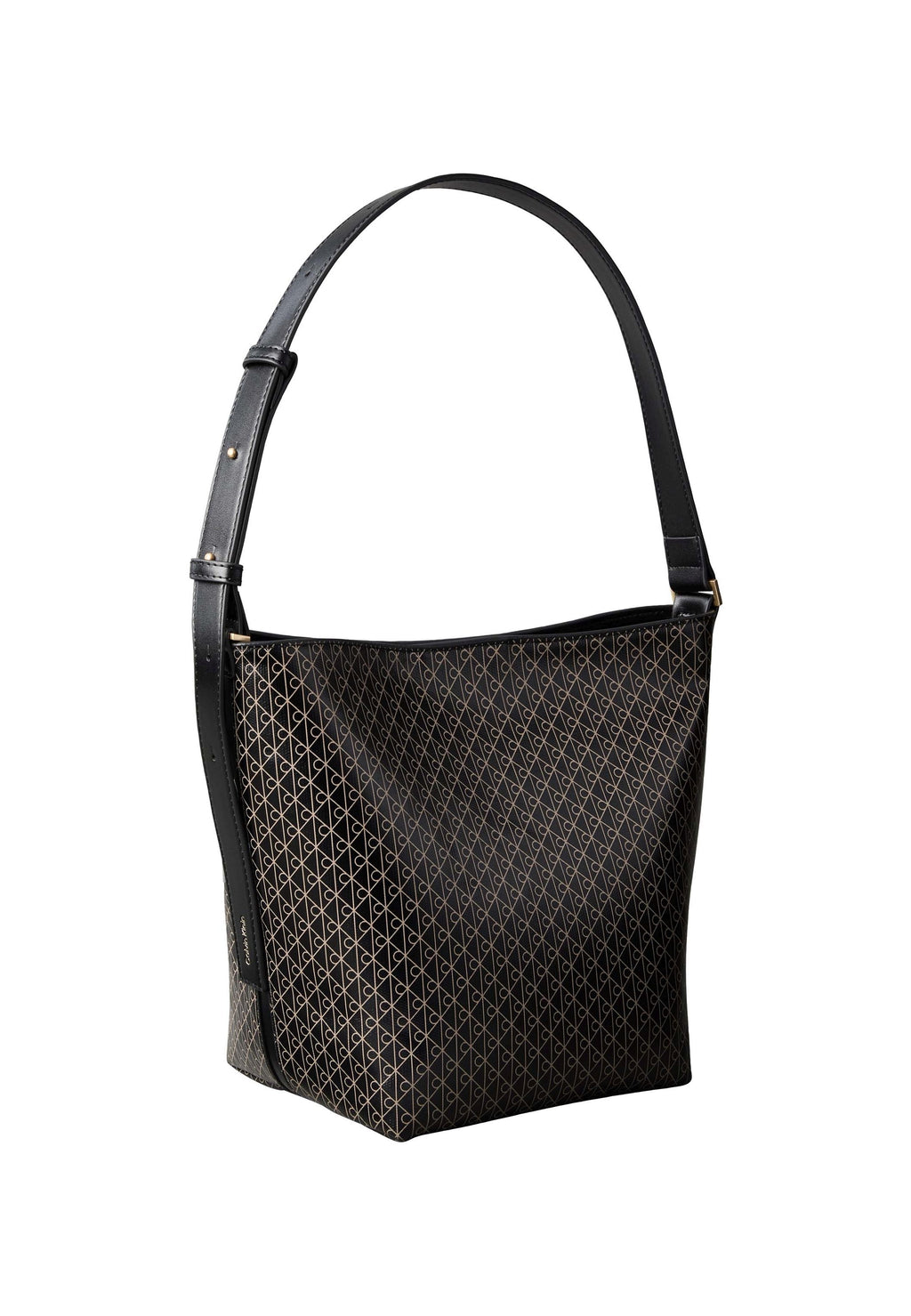 EMBLEM MEDIUM BUCKET - Handbag - black