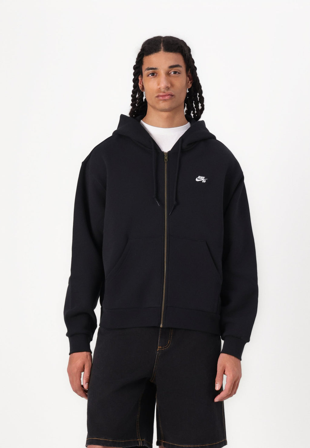 LOGO - Zip-up sweatshirt - black