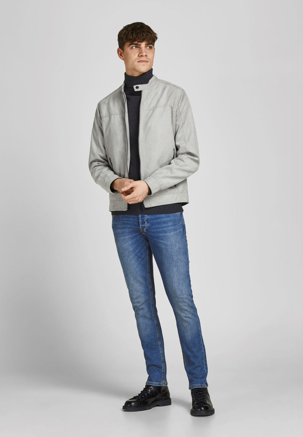 Dar kesim JJIGLENN JJORIGINAL SQ 031 NOOS - Dar kesim kot pantolon - mavi denim