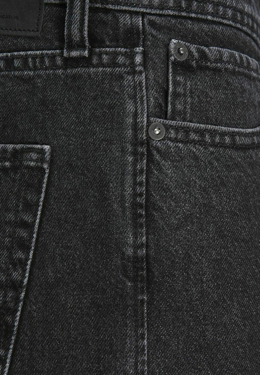 JJIEDDIE JJORIGINAL Loose Fit High Waist - Baggy Jeans - black denim