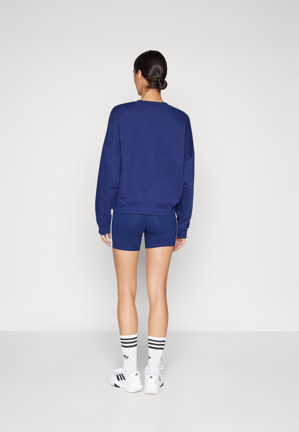 Leggings - dark blue/white
