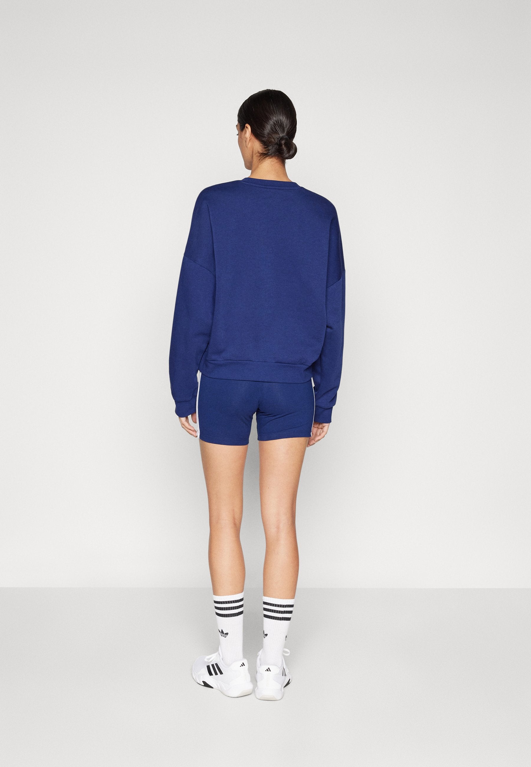 Leggings - dark blue/white