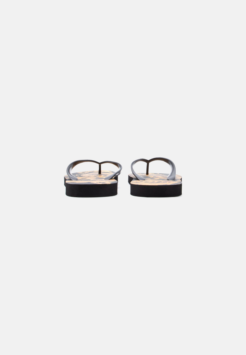 FONDO - T-bar sandals - black/gold-coloured