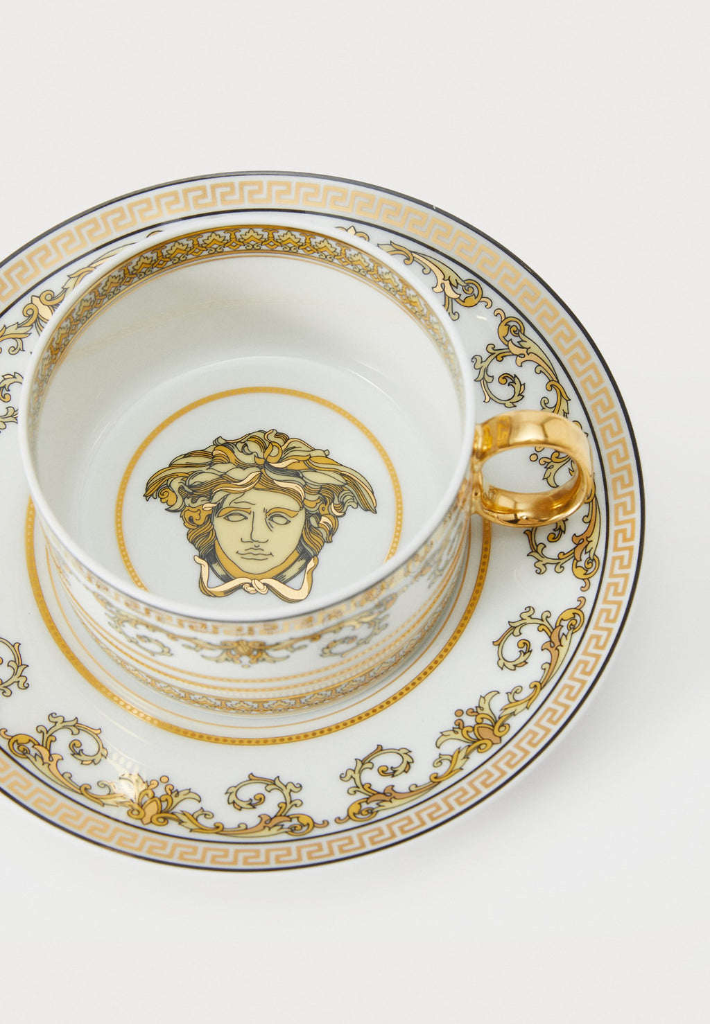 CUP SAUCER 4 LOW SET - Saucer - virtus gala white