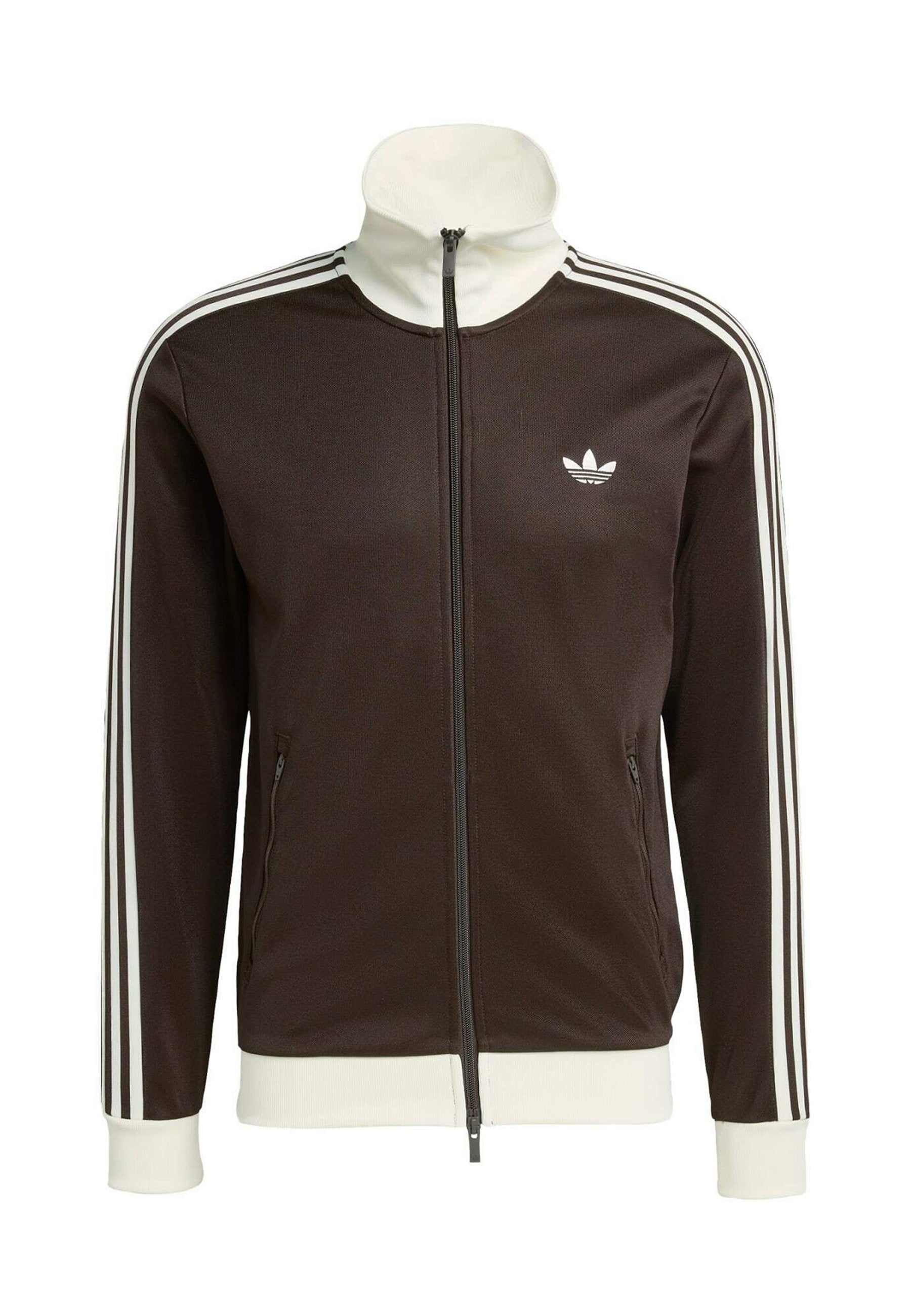 BECKENBAUER TT - Sweat zippé - aurora coffee   off white