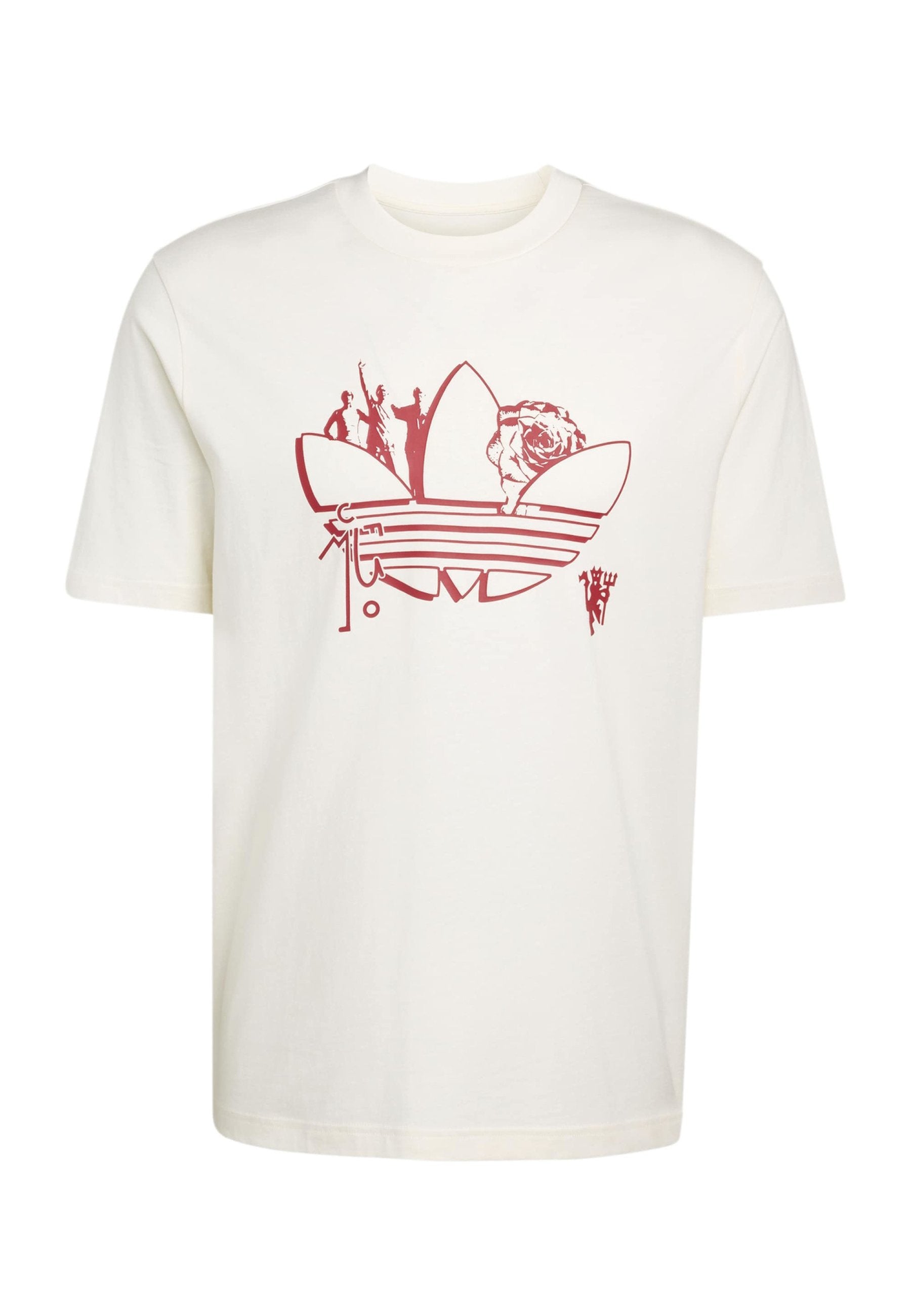 MANCHESTER UNITED SEASONAL GRAPHIC TEE - Print T-shirt - off white