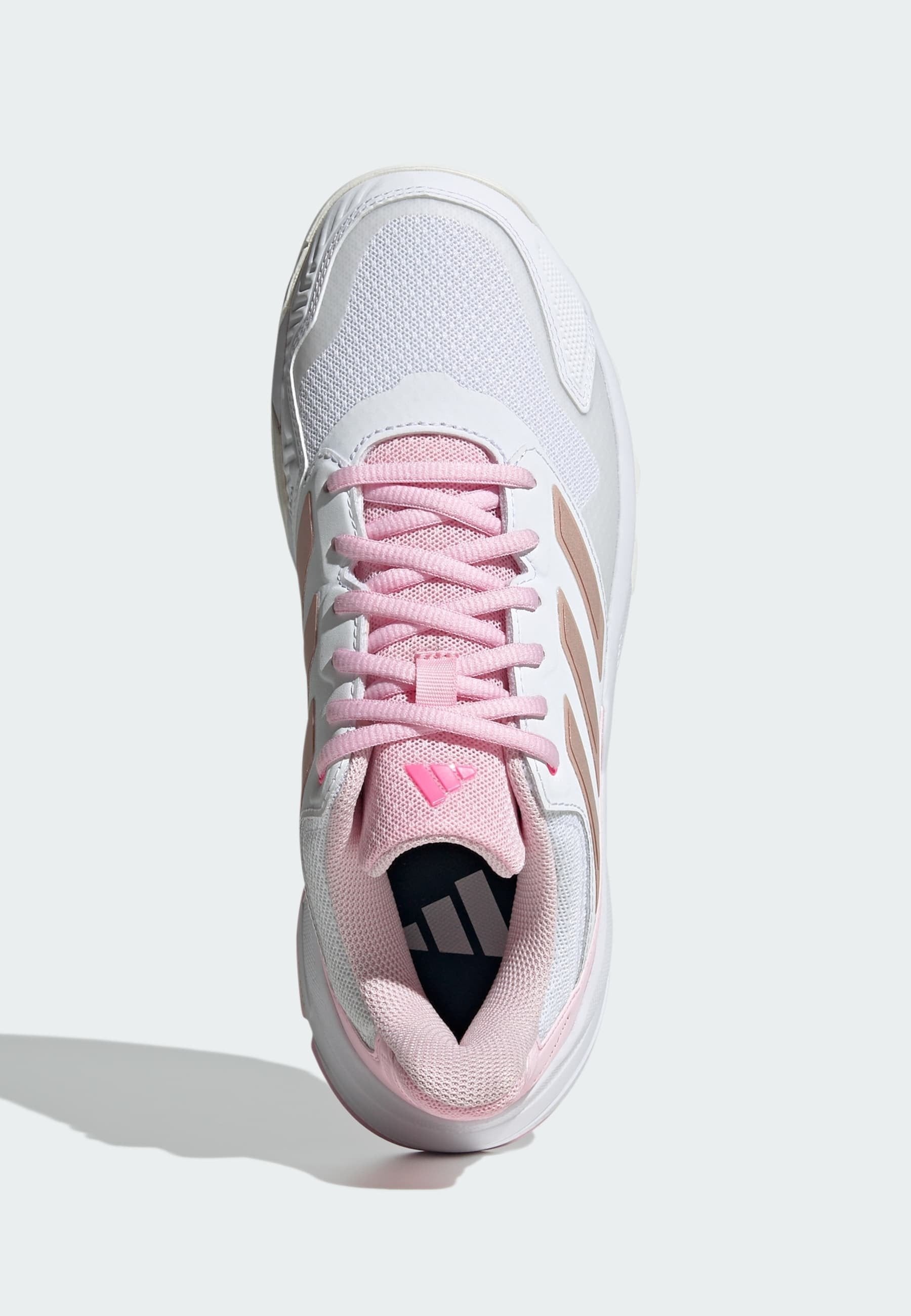 COURTJAM CONTROL 3 - Multicourt tennis shoes - cloud white   silver metallic   lucid pink