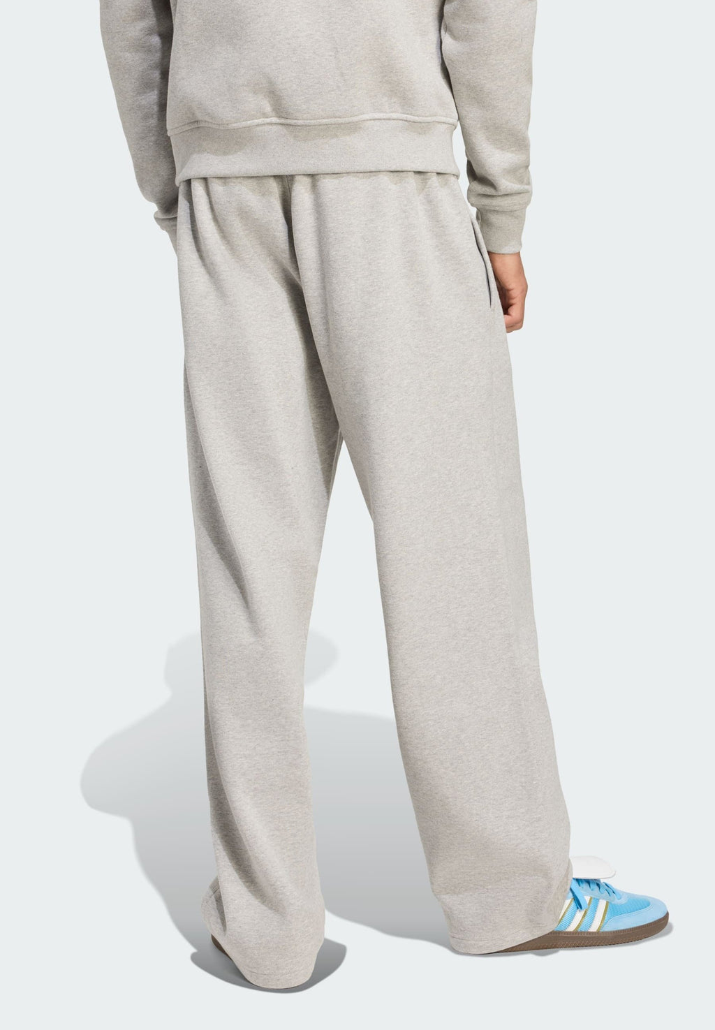LOOSE UNISEX - Tracksuit bottoms - medium grey heather white