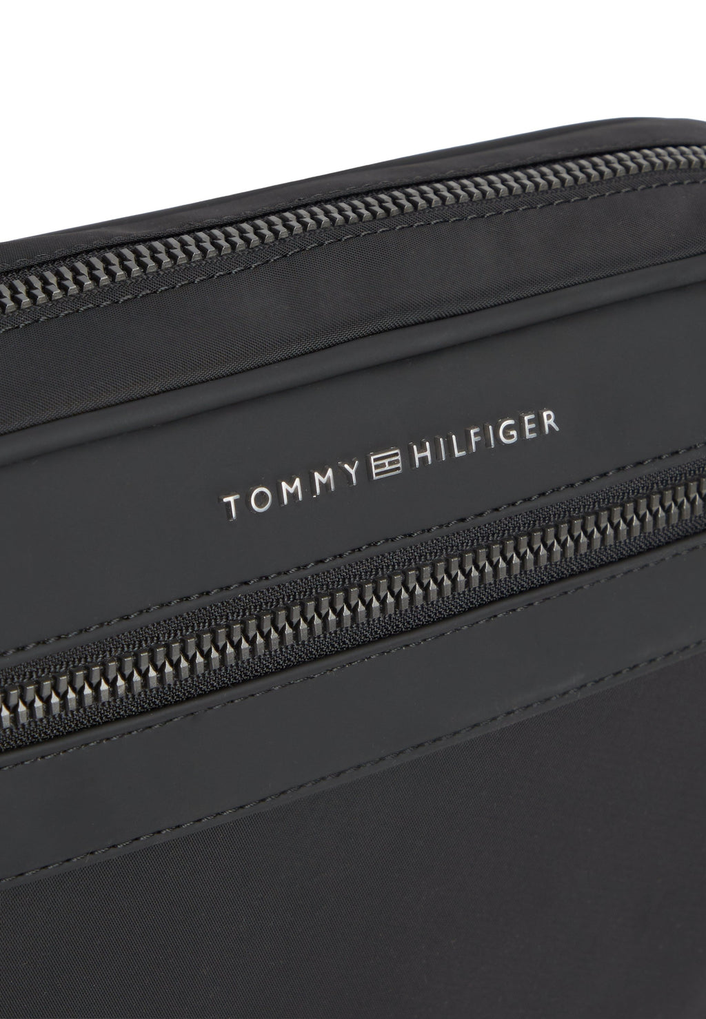 METAL LOGO CROSSBODY REPORTER BAG - Cross body bag - black