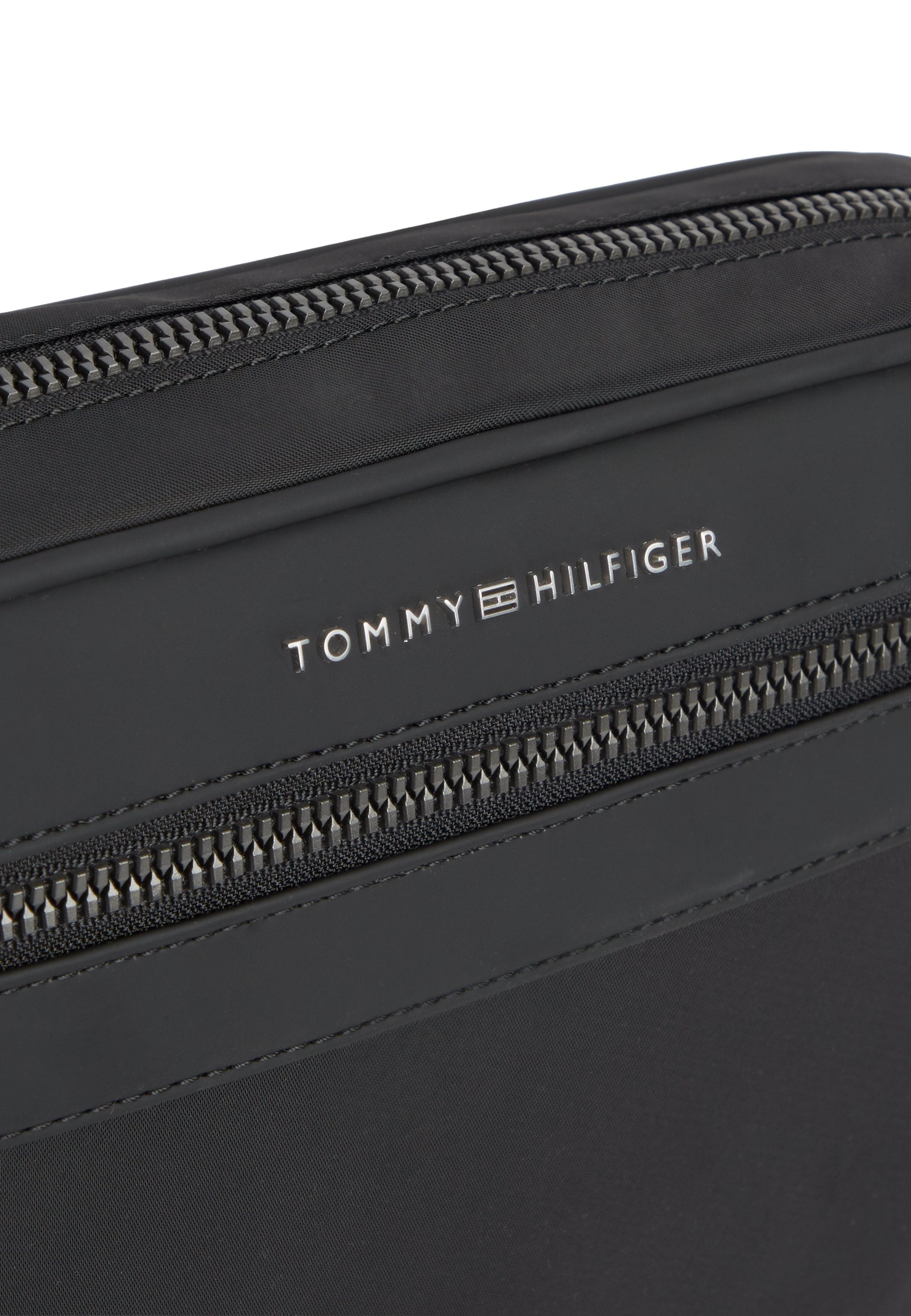 METAL LOGO CROSSBODY REPORTER BAG - Cross body bag - black