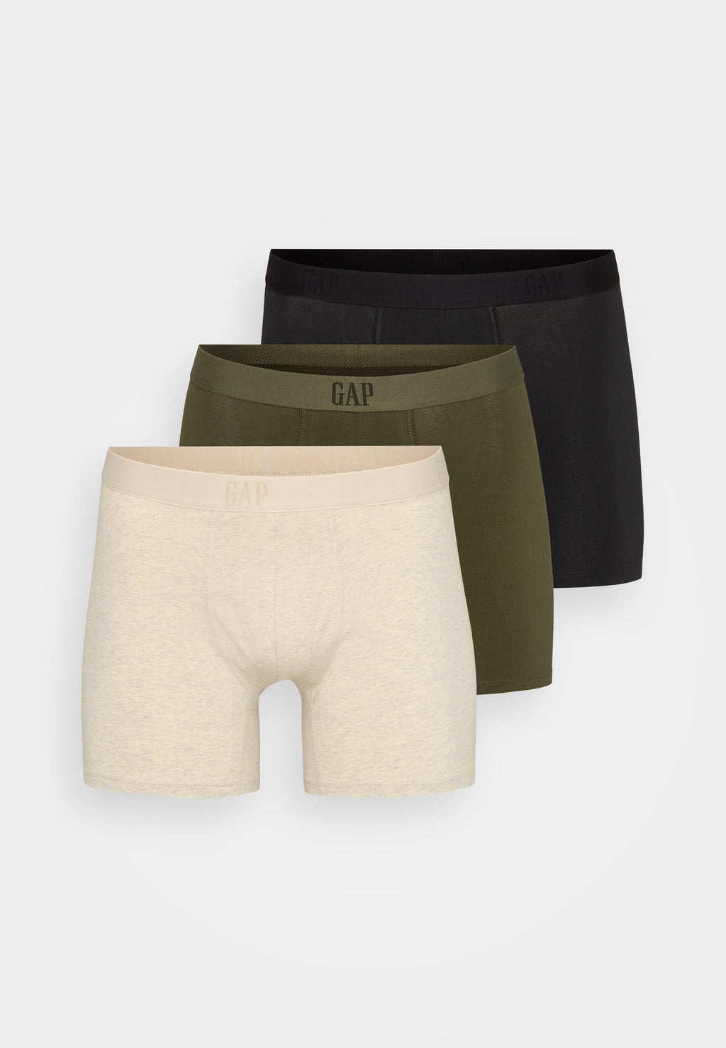 3 PACK - Boxer briefs - oatmeal heather/olive/dark grey