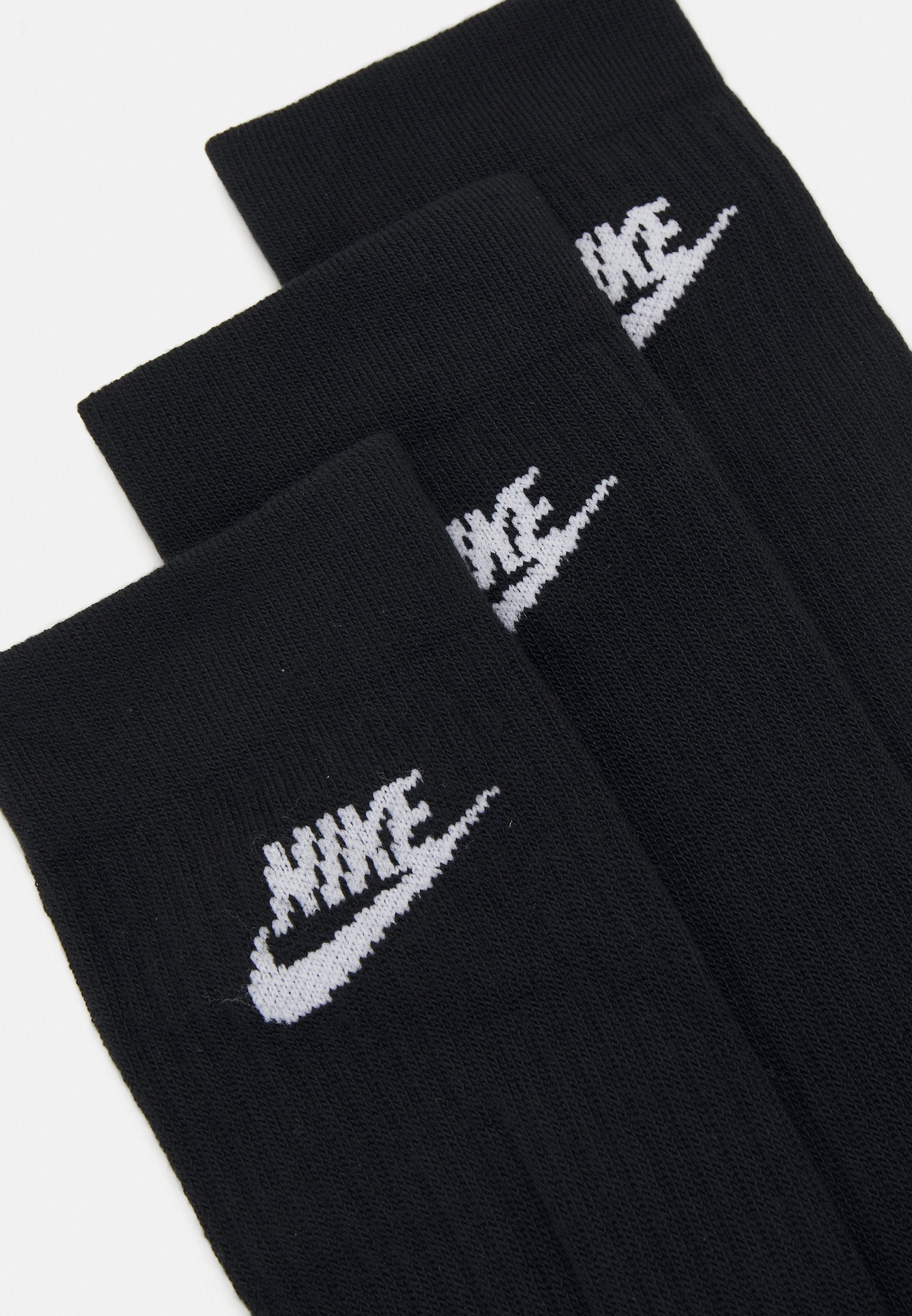 EVERYDAY ESSENTIAL CREW UNISEX 3 PACK - Sports socks - black/white